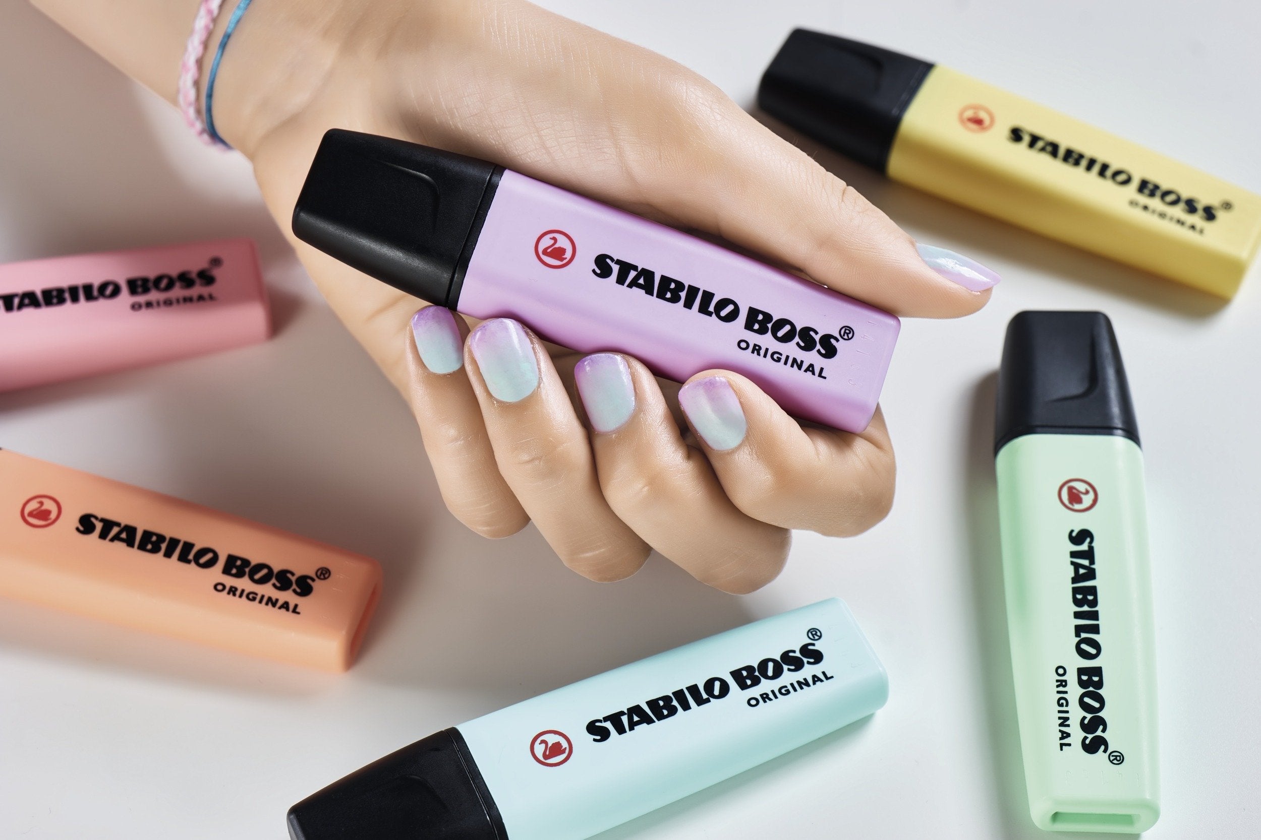 STABILO BOSS ORIGINAL Pastel Highlighter - 5 x Pack of 6 Colors | Anti-Dry Out Technology 5
