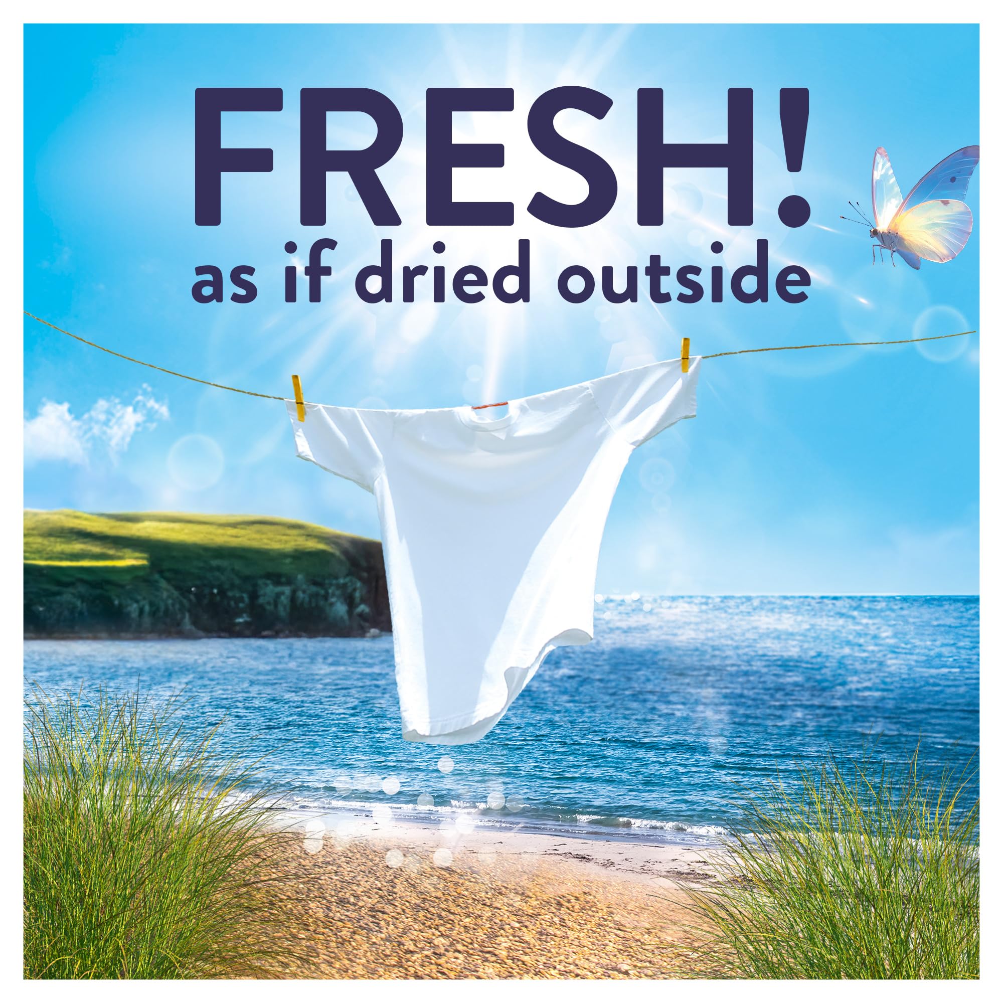 Lenor Outdoorable Liquid Fabric Softener - Seabreeze Stroll Scent | 86 Washes | 1.204L