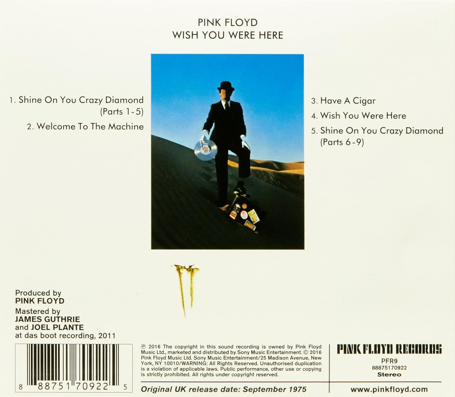Pink Floyd - Wish You Were Here [VINYL] 2