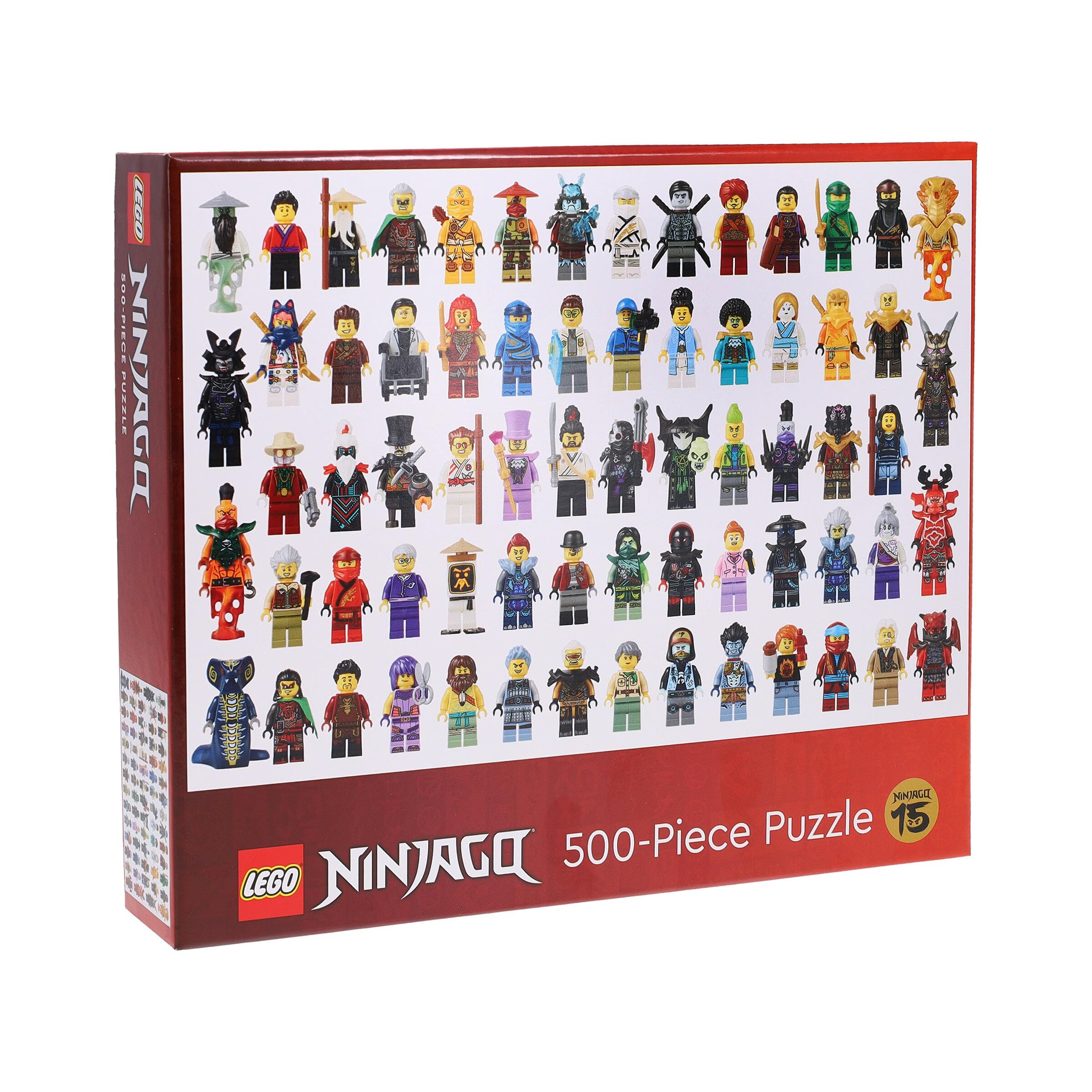 Chronicle Books Lego Ninjago 500-Piece Puzzle | 15th Anniversary Minifigure Collection | Ages 7+ 1