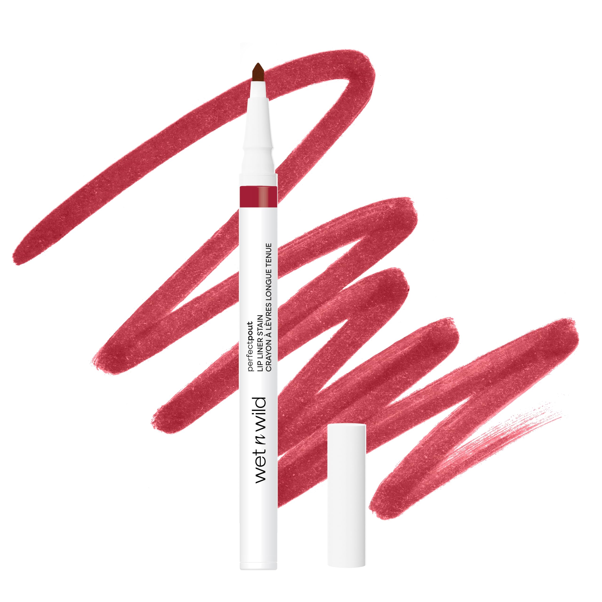 Wet n Wild Perfect Pout Lip Liner Stain - Transfer-Proof Liquid Tint | Cherry Crimes | 0.5 ml
