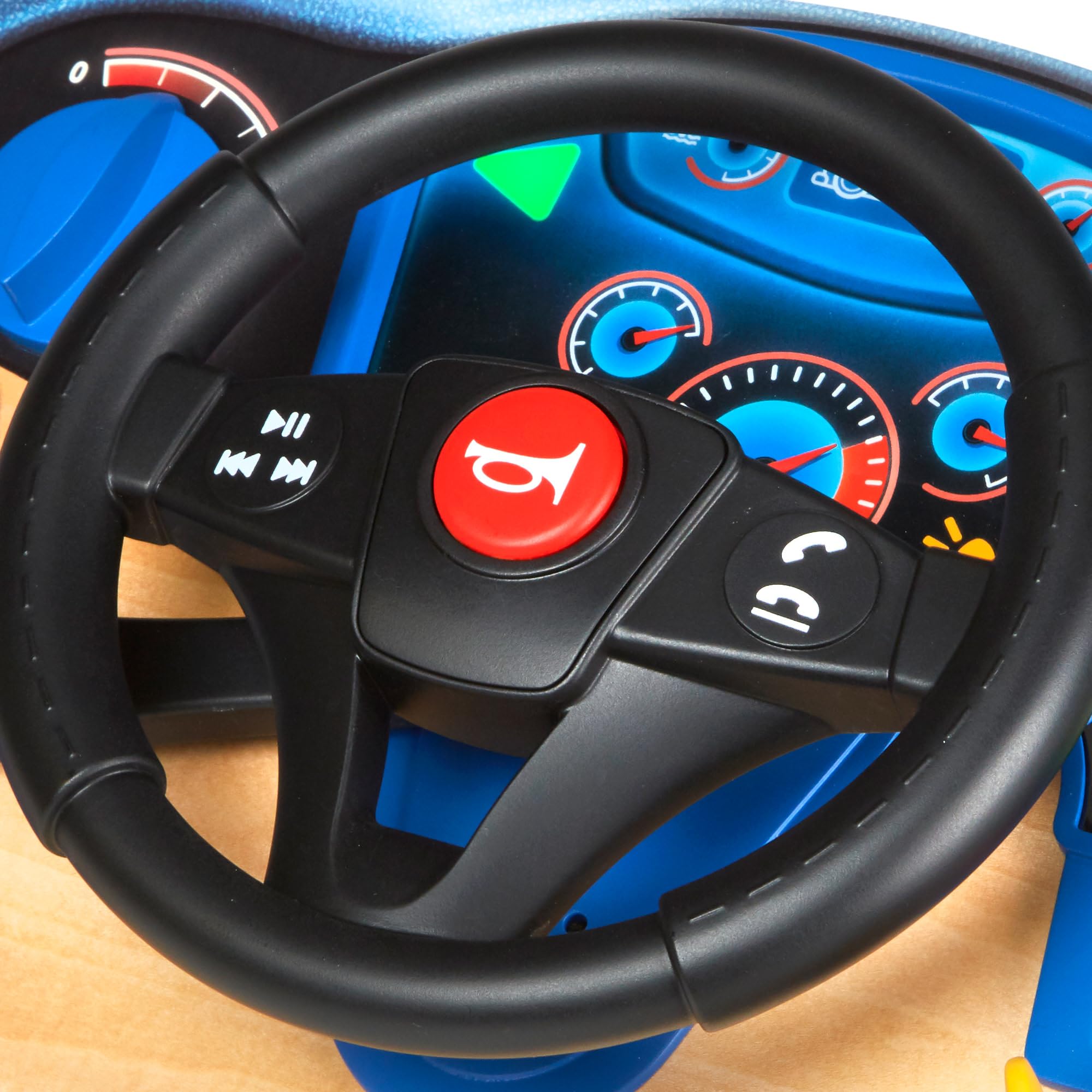 Spin Master Wooden Dashboard Toy - Realistic Steering Wheel & Lights | Ages 3-7 9