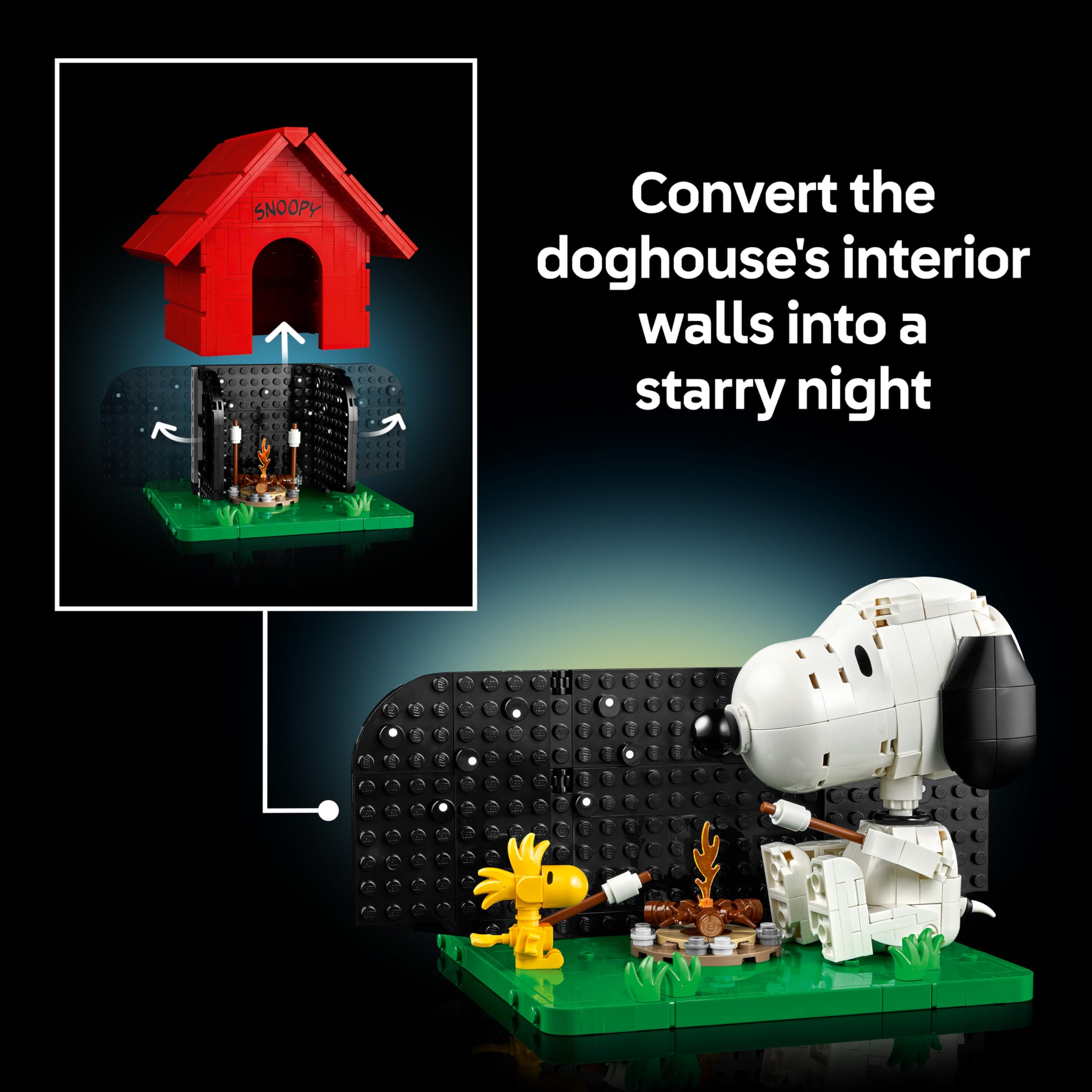LEGO Ideas Peanuts: Snoopy's Doghouse 21368 Building Set for Adults | 75th Anniversary Display Model 6