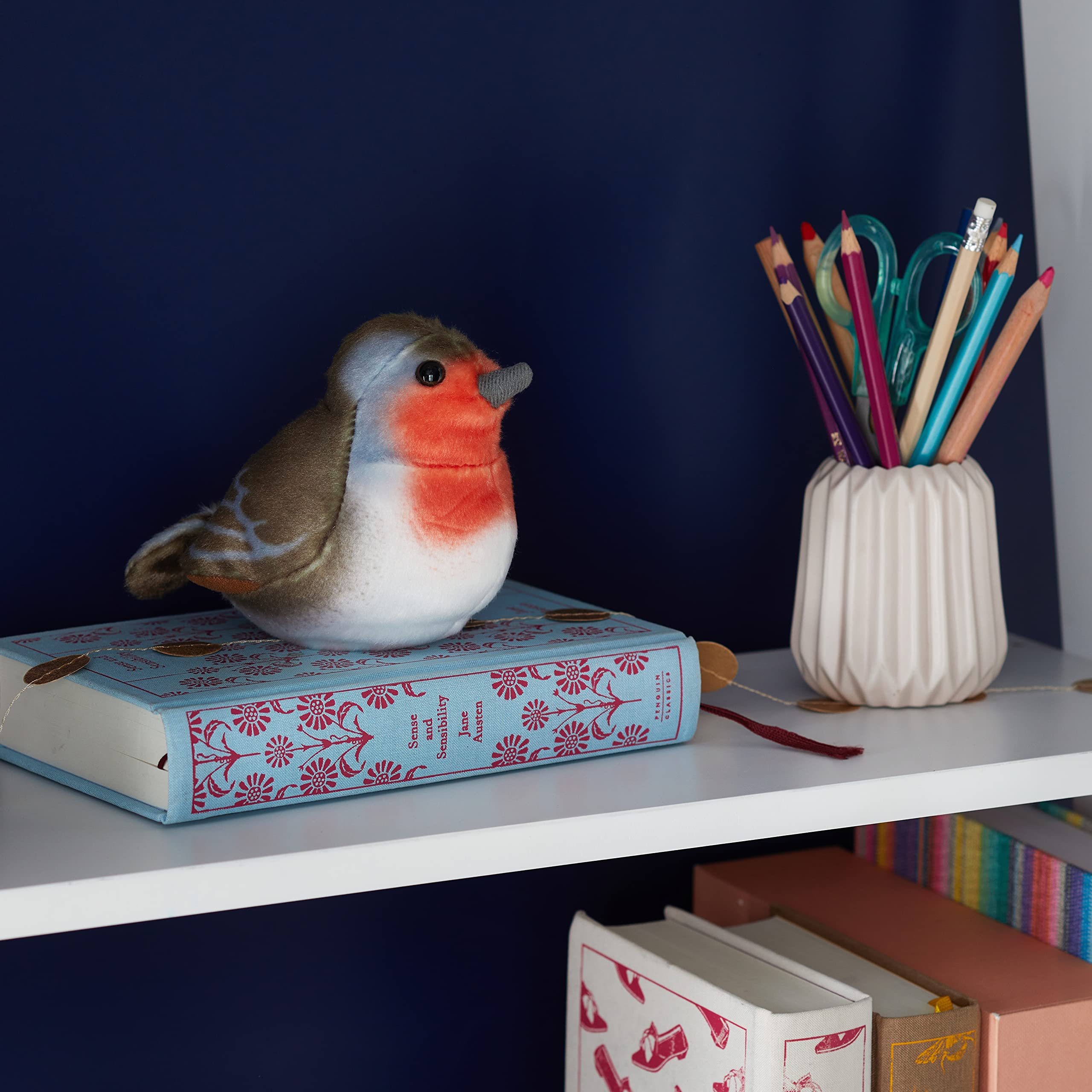 Wild Republic BIRD19490 RED Breast Plush Toy, Multi-Colour , 5 x 5 x 4 inches