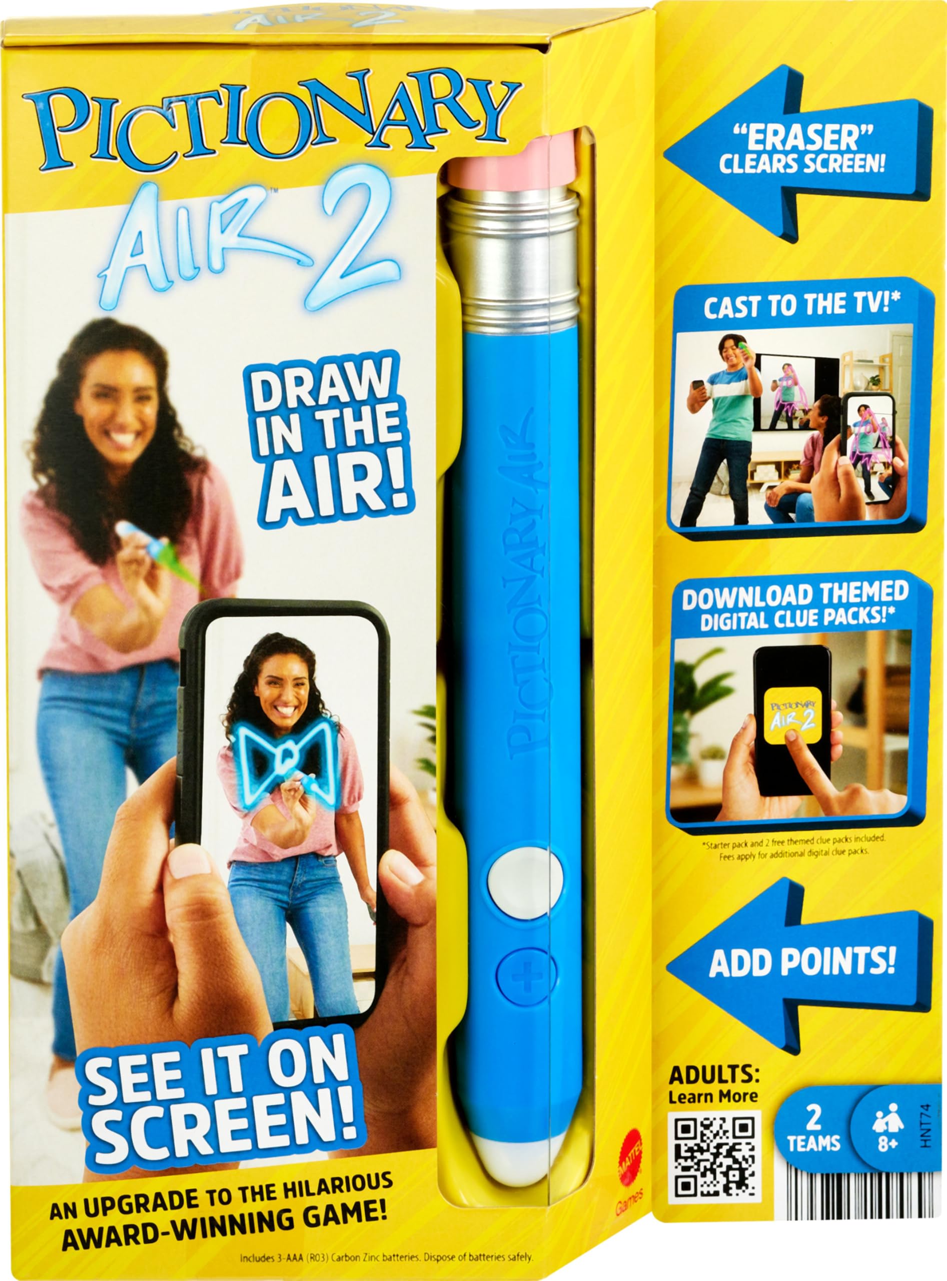 Fisher-Price Pictionary Air 2 Electronic Drawing Game for Kids and Family | Award-Winning Air-Drawing Game | HNT74