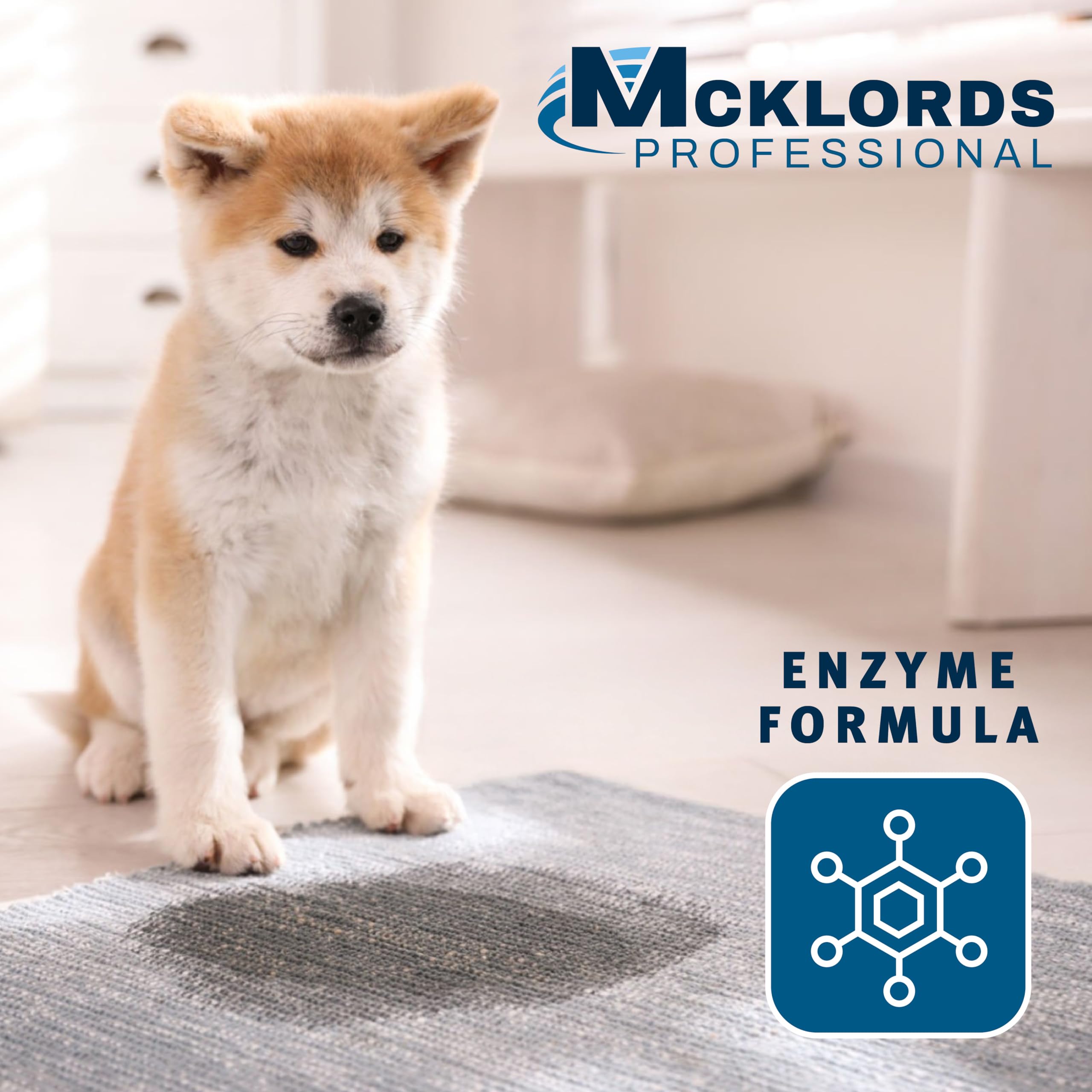 McKlords Professional Enzyme Cleaner - 1L Liquid for Carpet & Upholstery Stain Removal 4