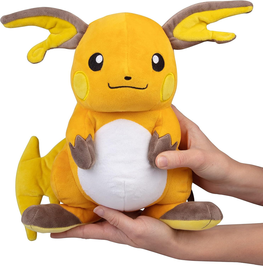 Pokémon Plush - Raichu 30 cm - Soft & Cuddly Stuffed Animal for Kids 0-12 Years