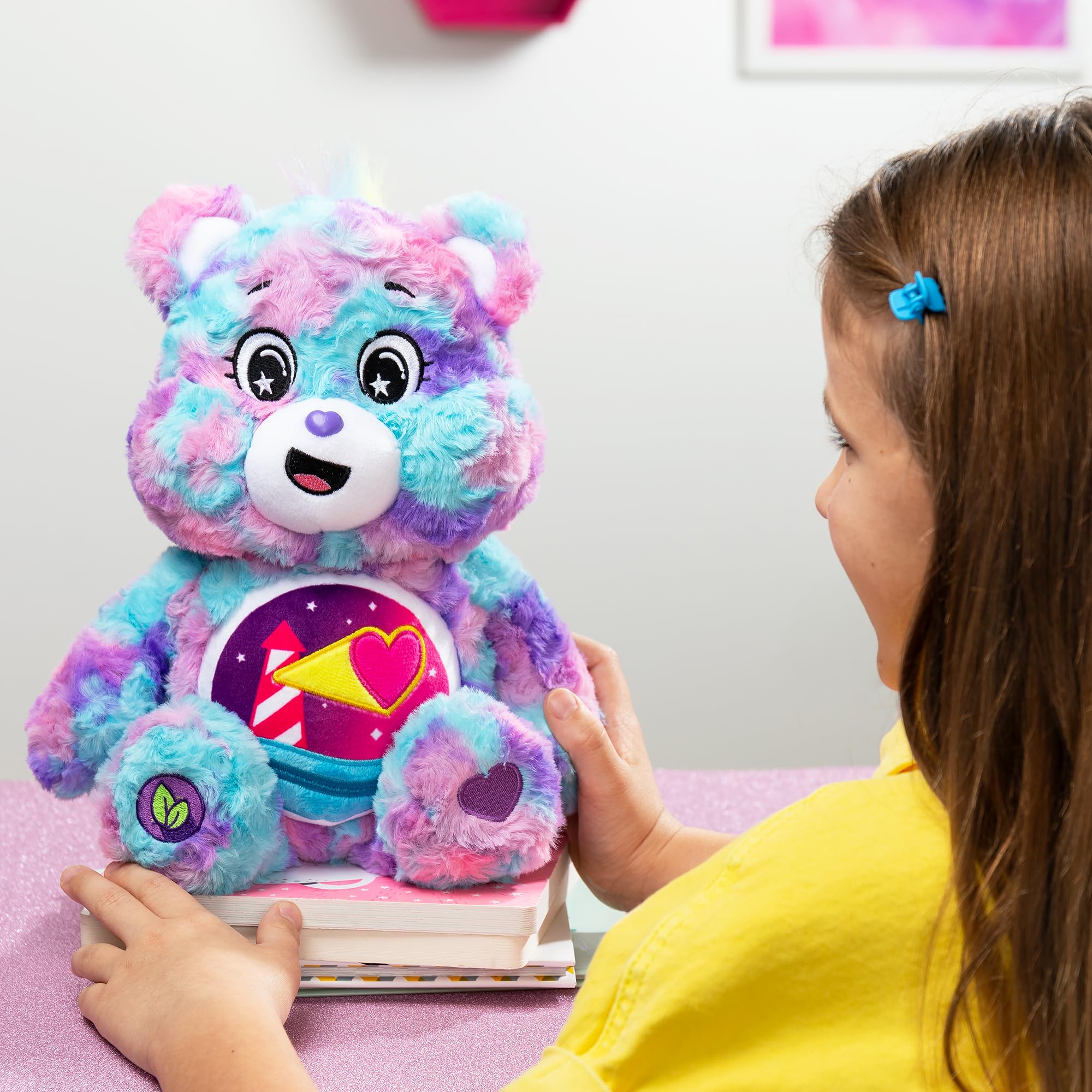Basic Fun Care Bears 35cm Colour Splash Plush – Loveshine Bear Eco-Friendly 13