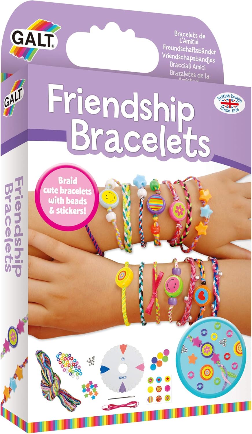 Galt Toys Friendship Bracelets Craft Kit - Plaited & Woven Bracelet Making for Kids Ages 7+ 1