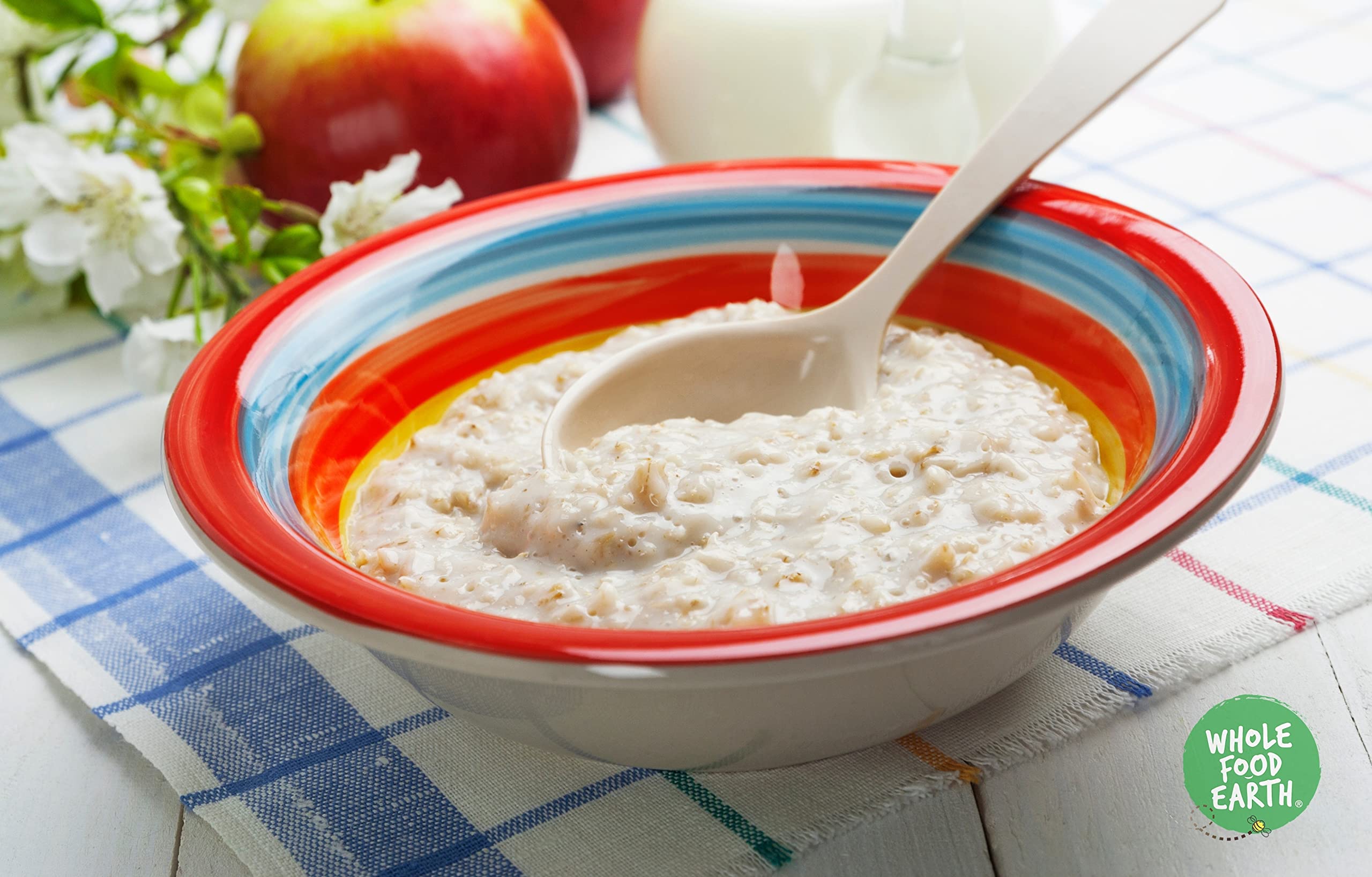 Wholefood Earth Oatmeal Fine Stabilised 1 kg | GMO Free | High Fibre | Vegan & Dairy Free 4