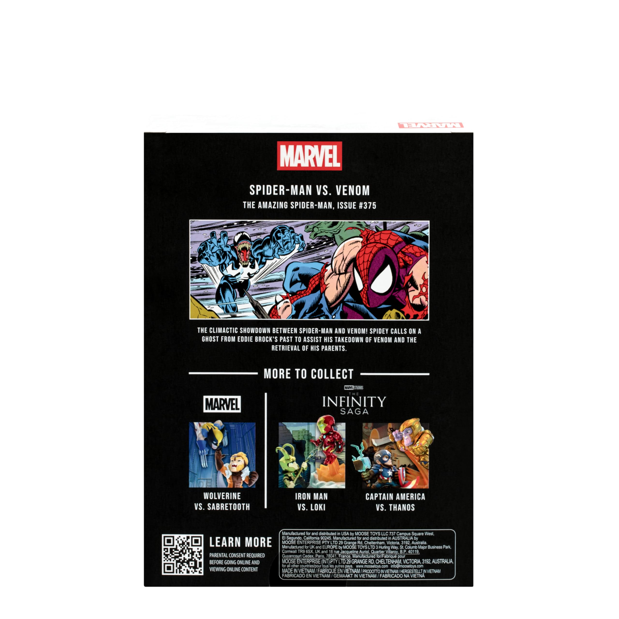 FANDROP MV02 Spider-Man VS. Venom - Displayable Diorama with Collectible Artifacts & Scene Marker, 4 Marvel Figures to Collect 8