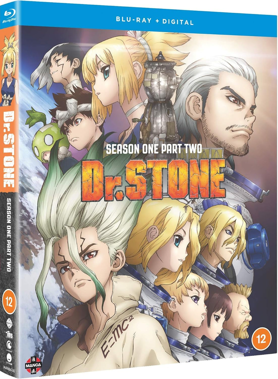 Dr. Stone: Season 1 Part 2 (Episodes 13-25) - Anime DVD with Multi-Language Audio (Italian, German, English)