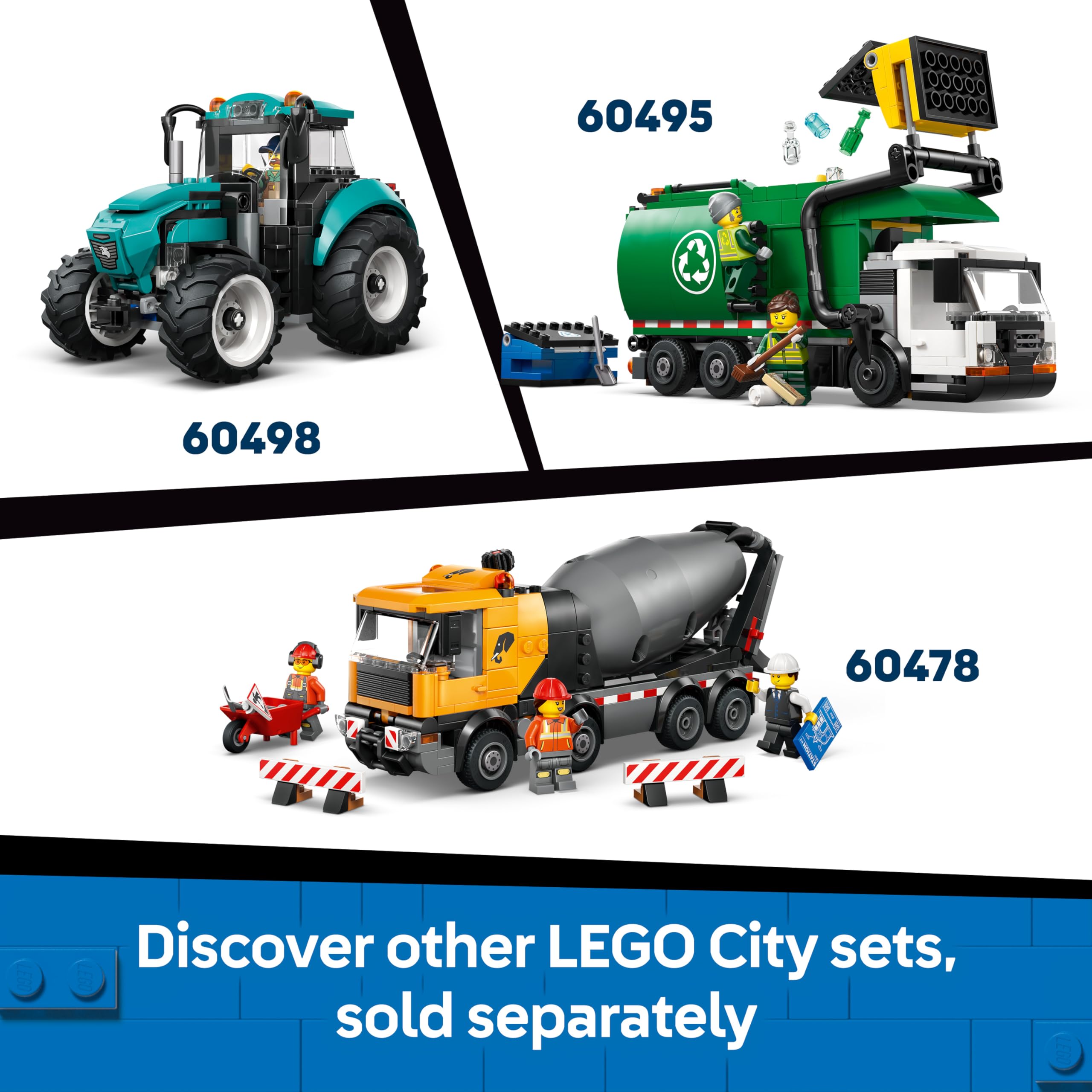 LEGO City Snowplough Truck Toy 60490 - Minifigure, Tools & Gritter | Ages 6+ 8