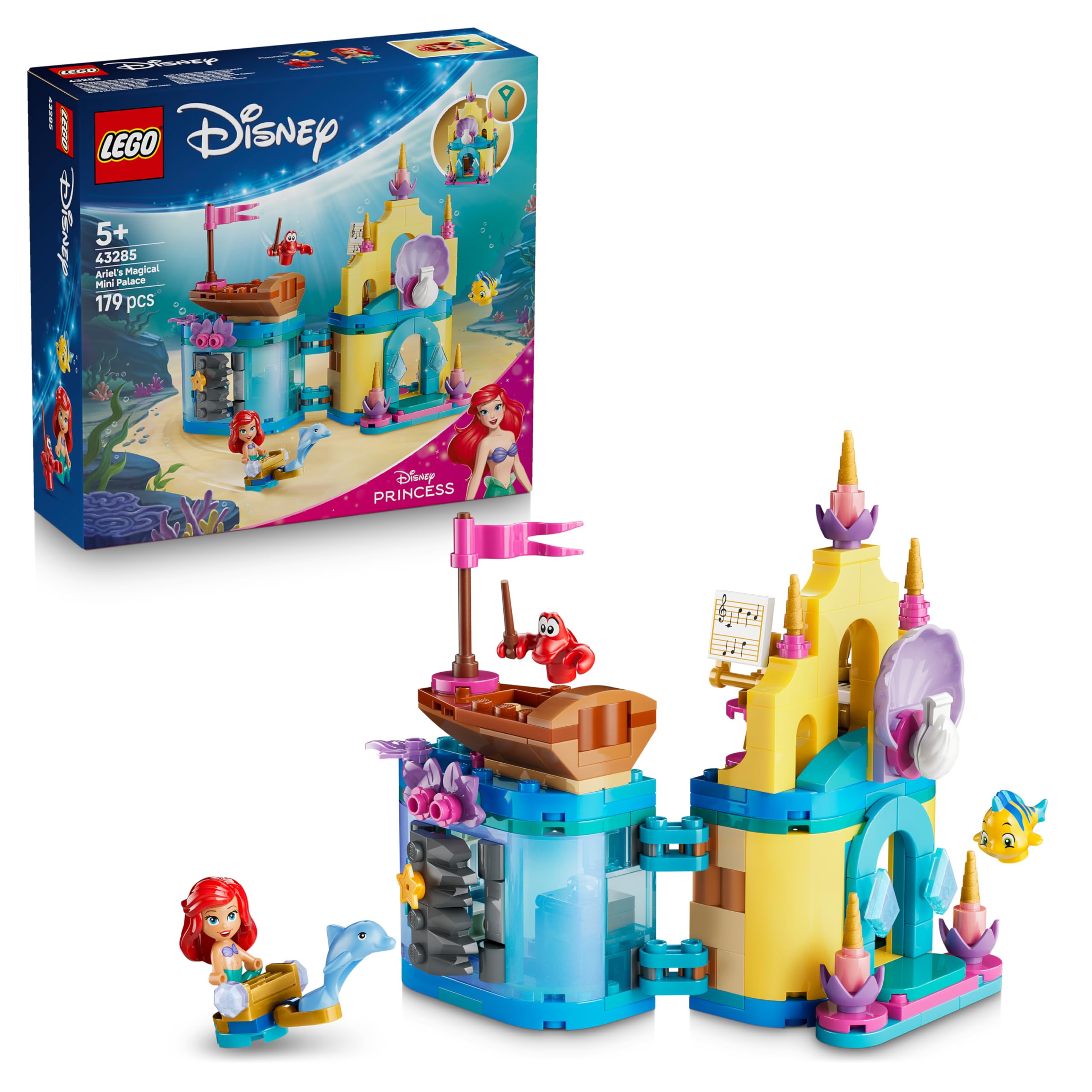 LEGO Disney Princess Ariel's Magical Mini Palace Building Set | Ages 5+ | Model 43285 1