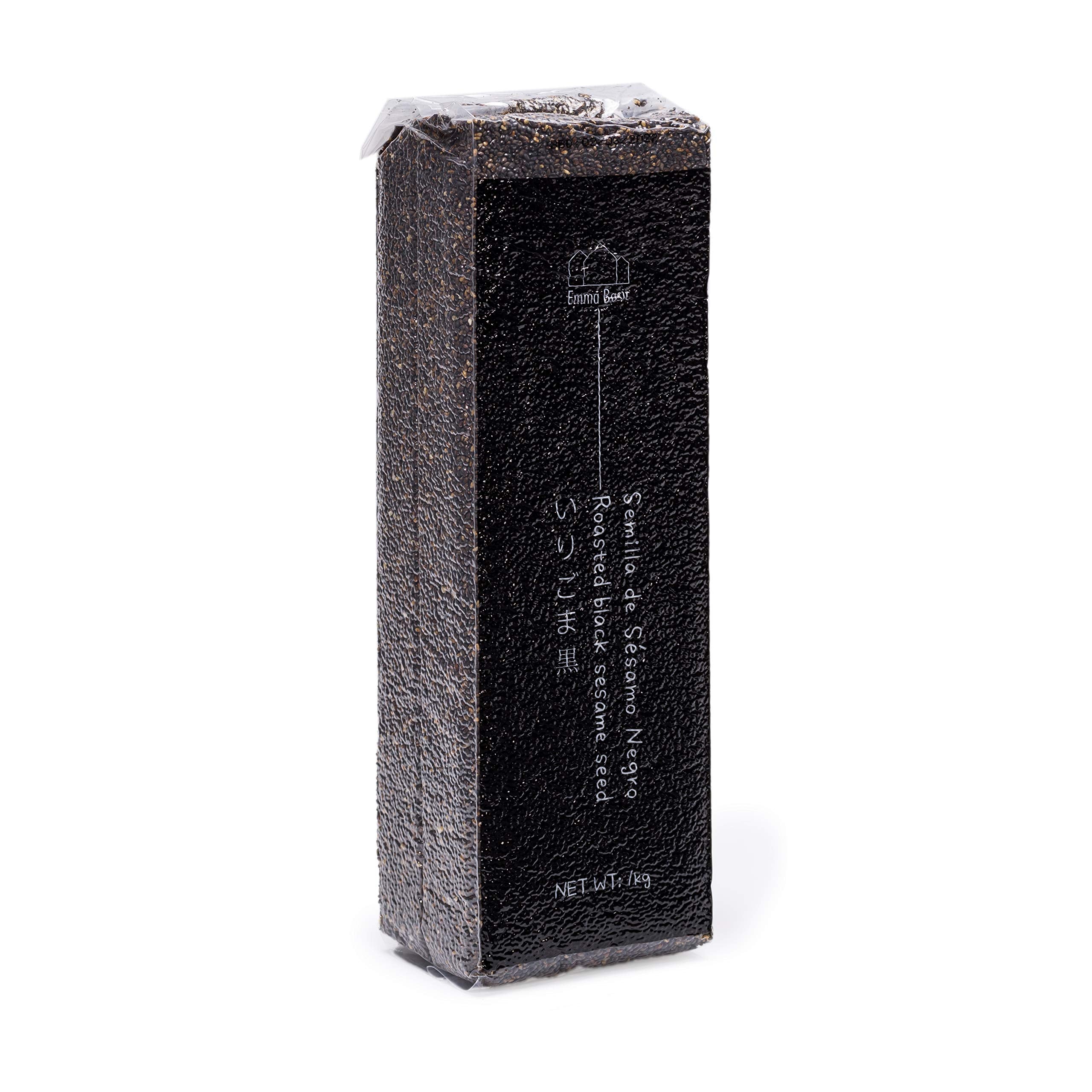 Emma Basic Roasted Black Sesame Seeds - High Fibre Source of Protein | 1 kg 1