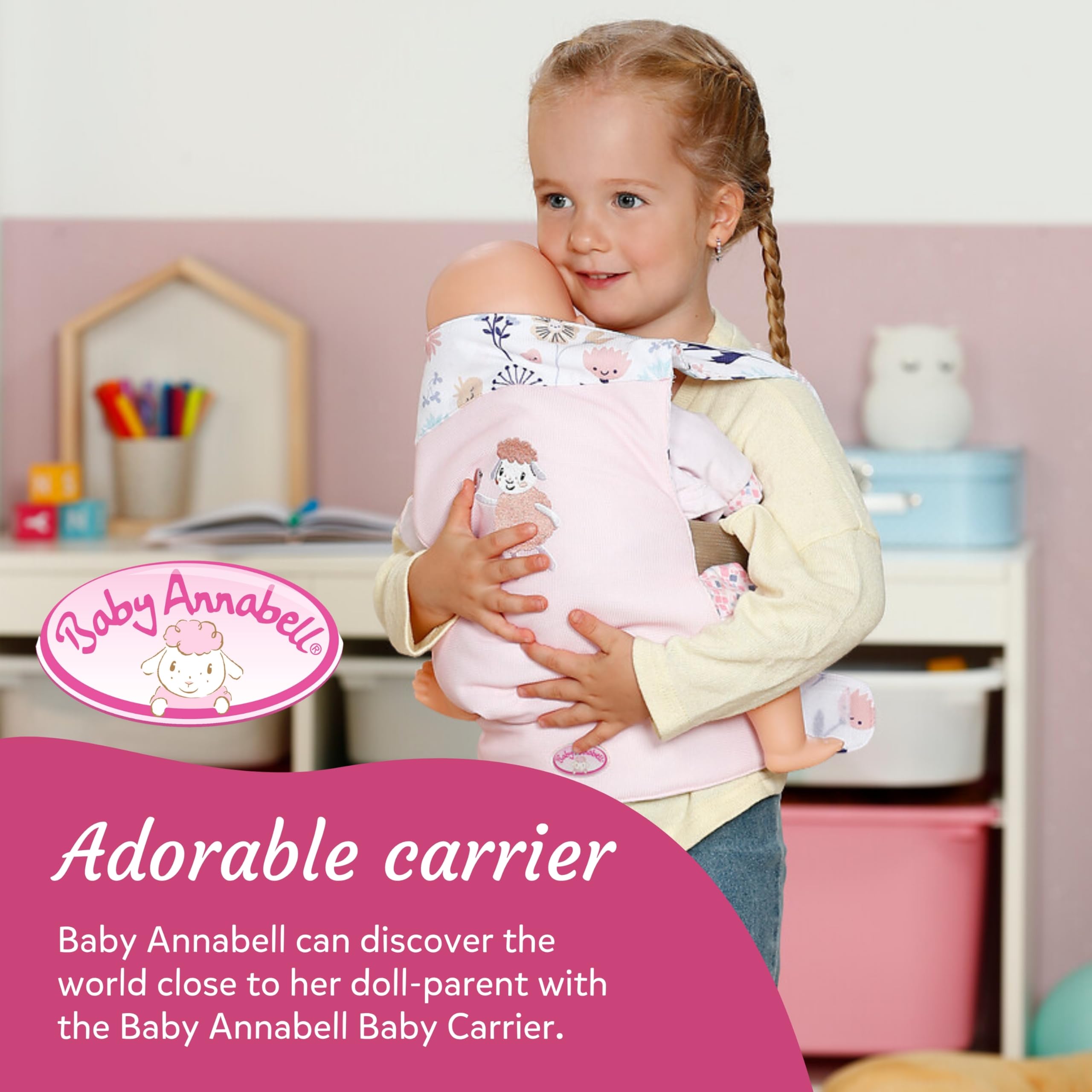 Baby Annabell Baby Doll Carrier - Adjustable Straps | Fits 36cm & 43cm Dolls | Ages 3+ 2