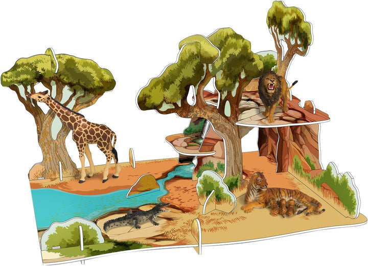 Papo 60113 Savannah Wild Animal Kingdom Figurine - Multicolor, High-Quality PVC Play Environment for Kids 3+