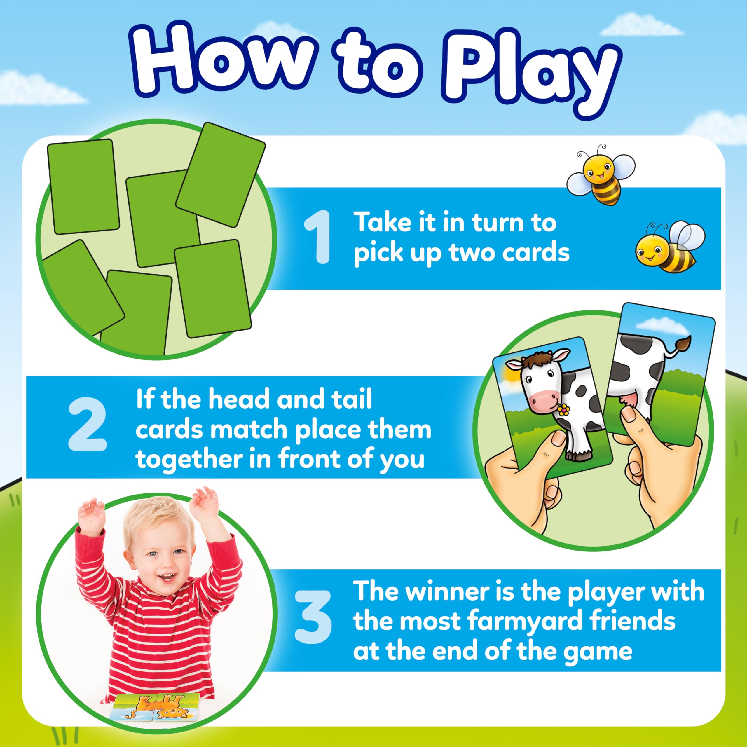 Orchard Toys Farmyard Heads & Tails Card Game 5