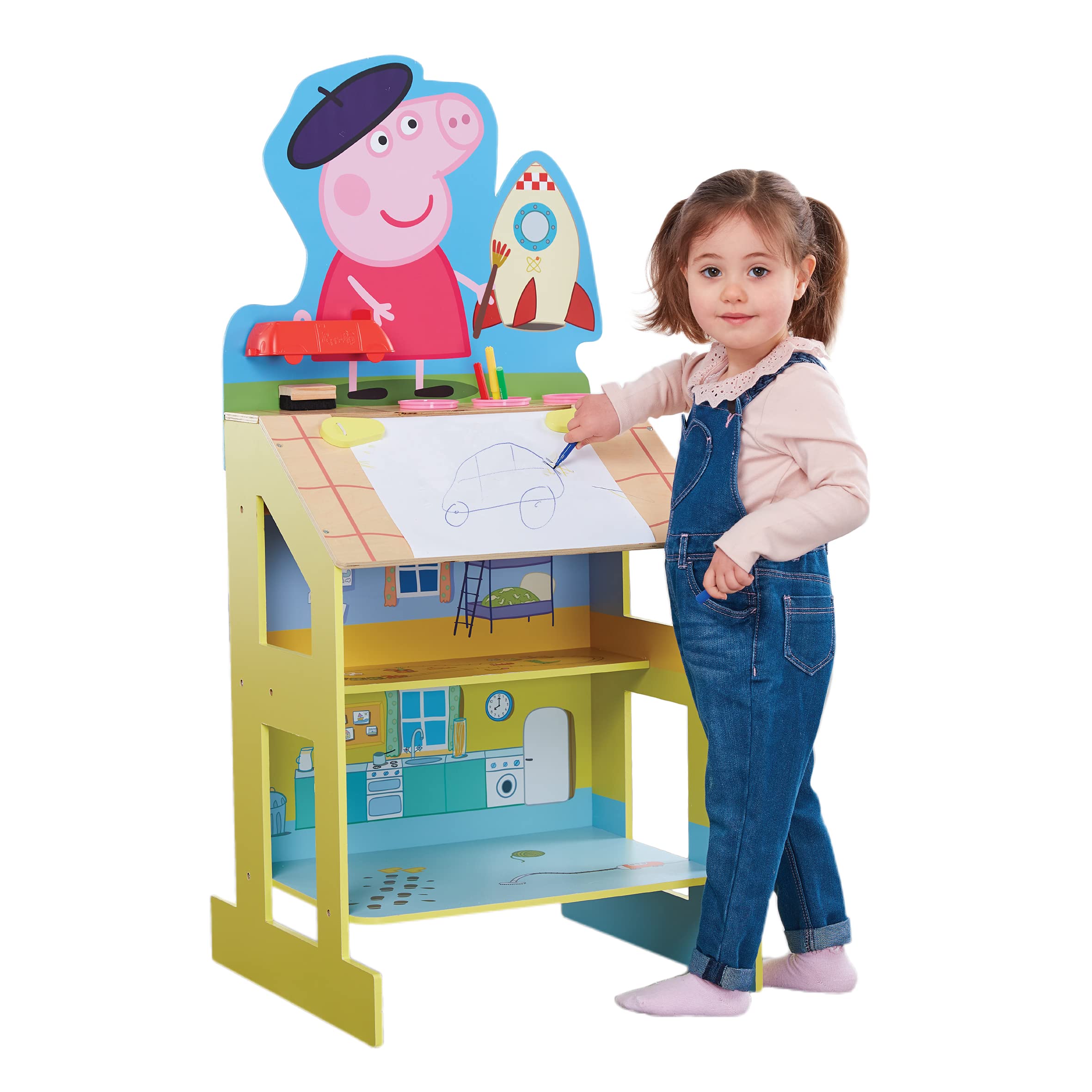 Peppa Pig Spiel- und Zeichenstaffelei aus Holz 5
