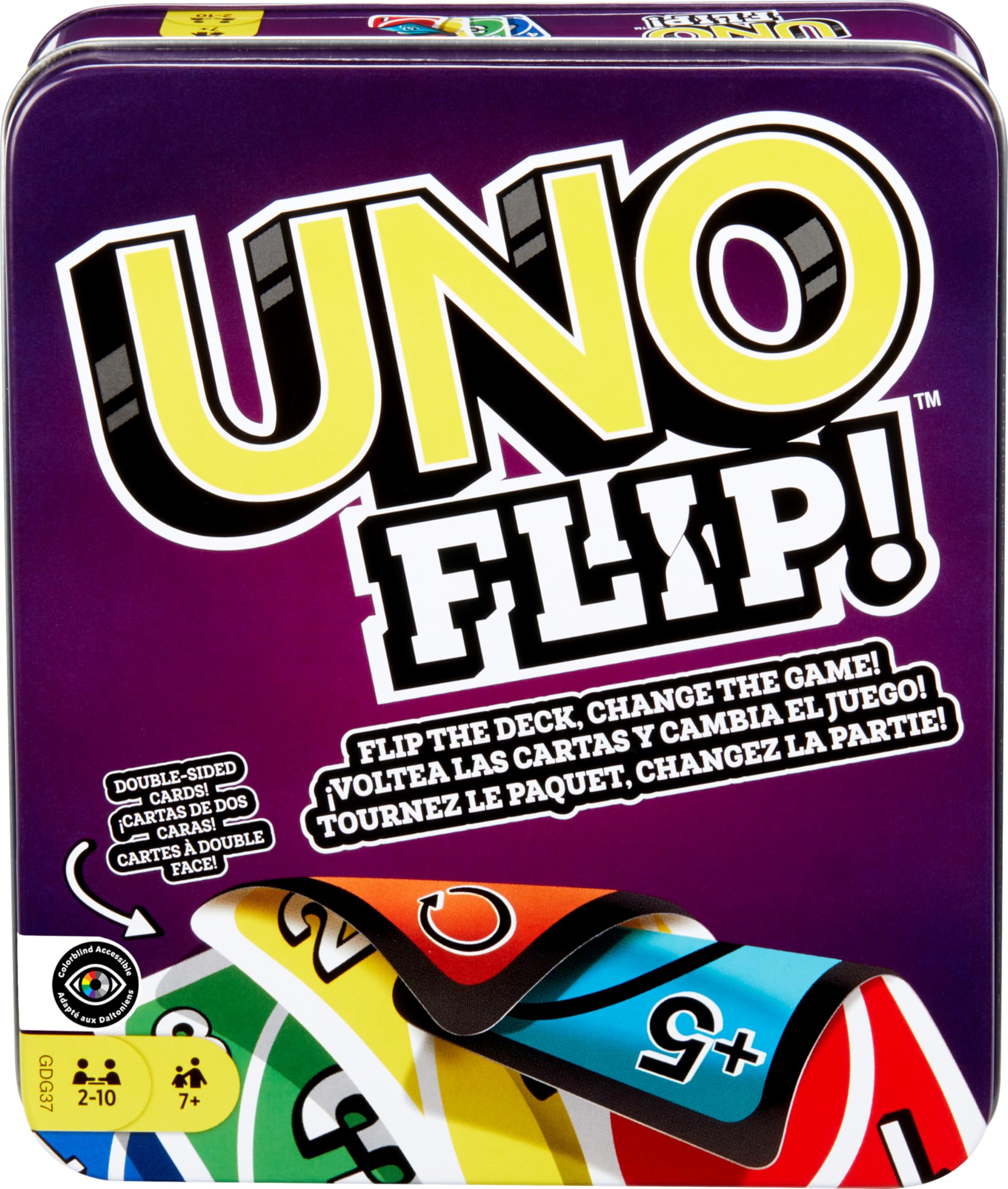 Mattel Games UNO FLIP! Family Card Game GDG37 | 112 Cards | Ages 7+