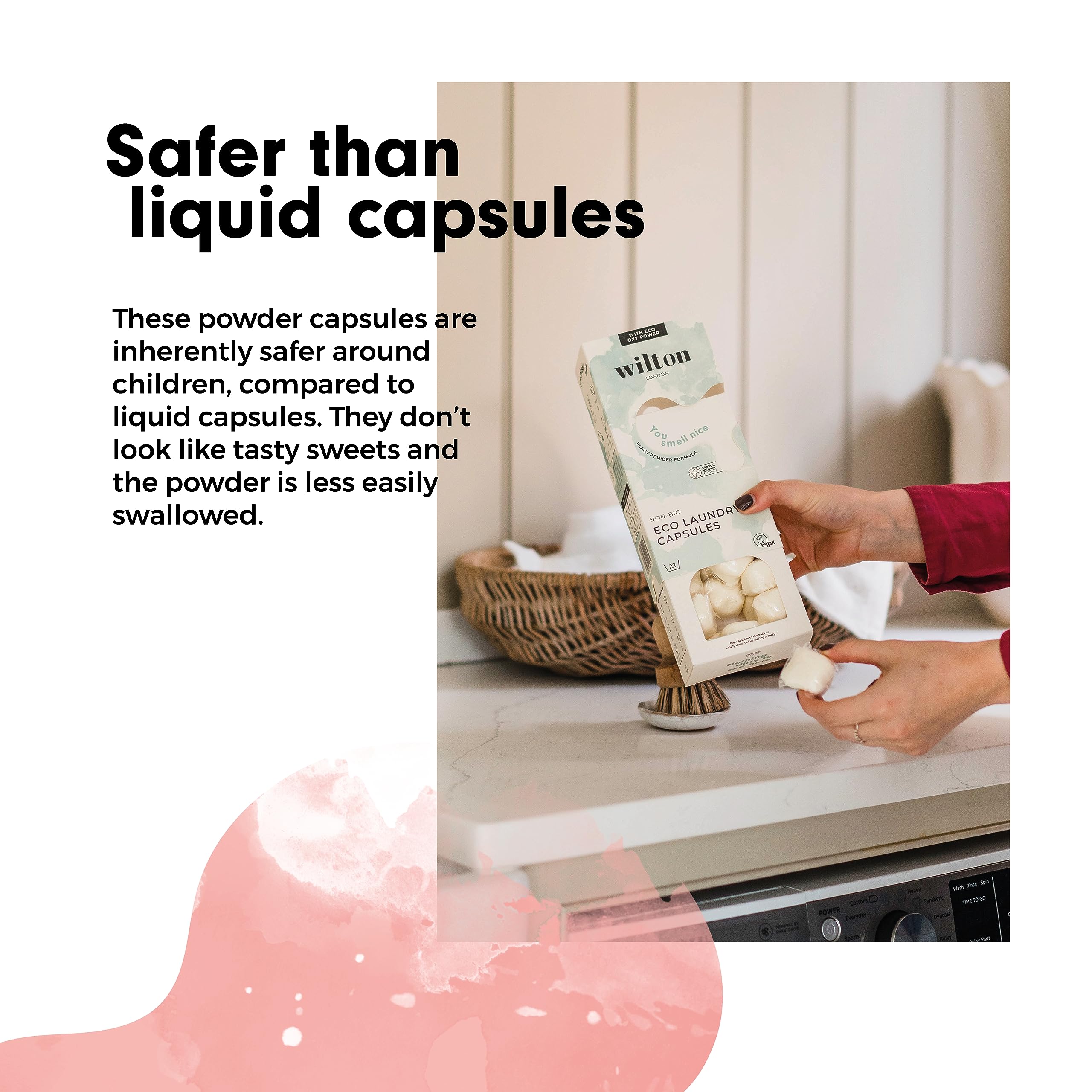 Wilton London Eco Friendly Laundry Capsules - Patchouli Scent | 22 Washes | Plastic Free 5