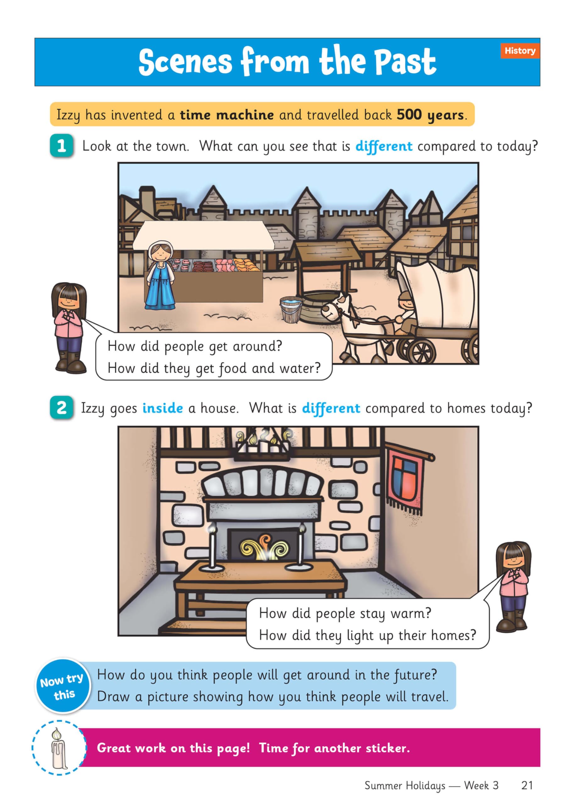 CGP Summer Holidays Activity Workbook - Reception to Year 1 Transition | 64 Pages | English 5