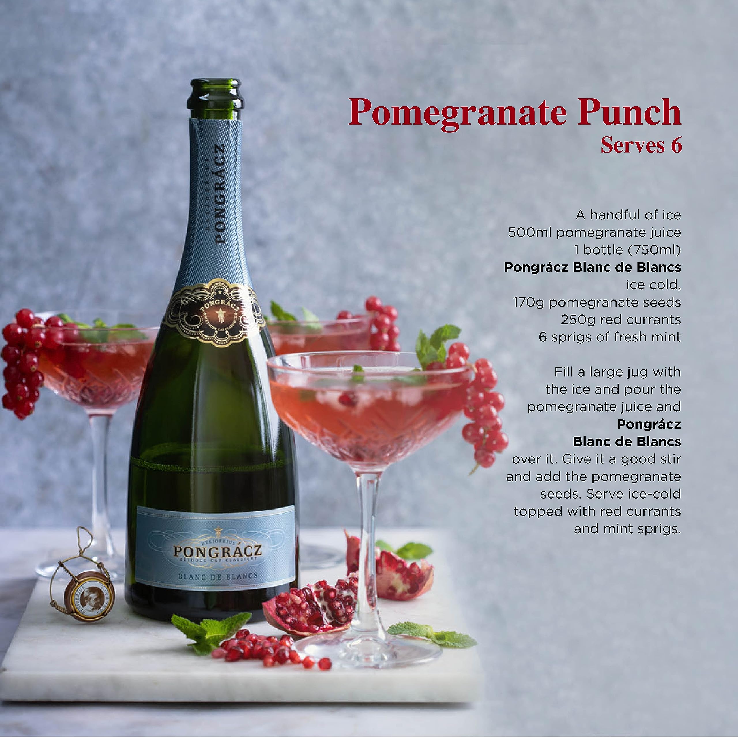 Pongracz Blanc de Blancs Chardonnay Methode Cap Classique, 75cl