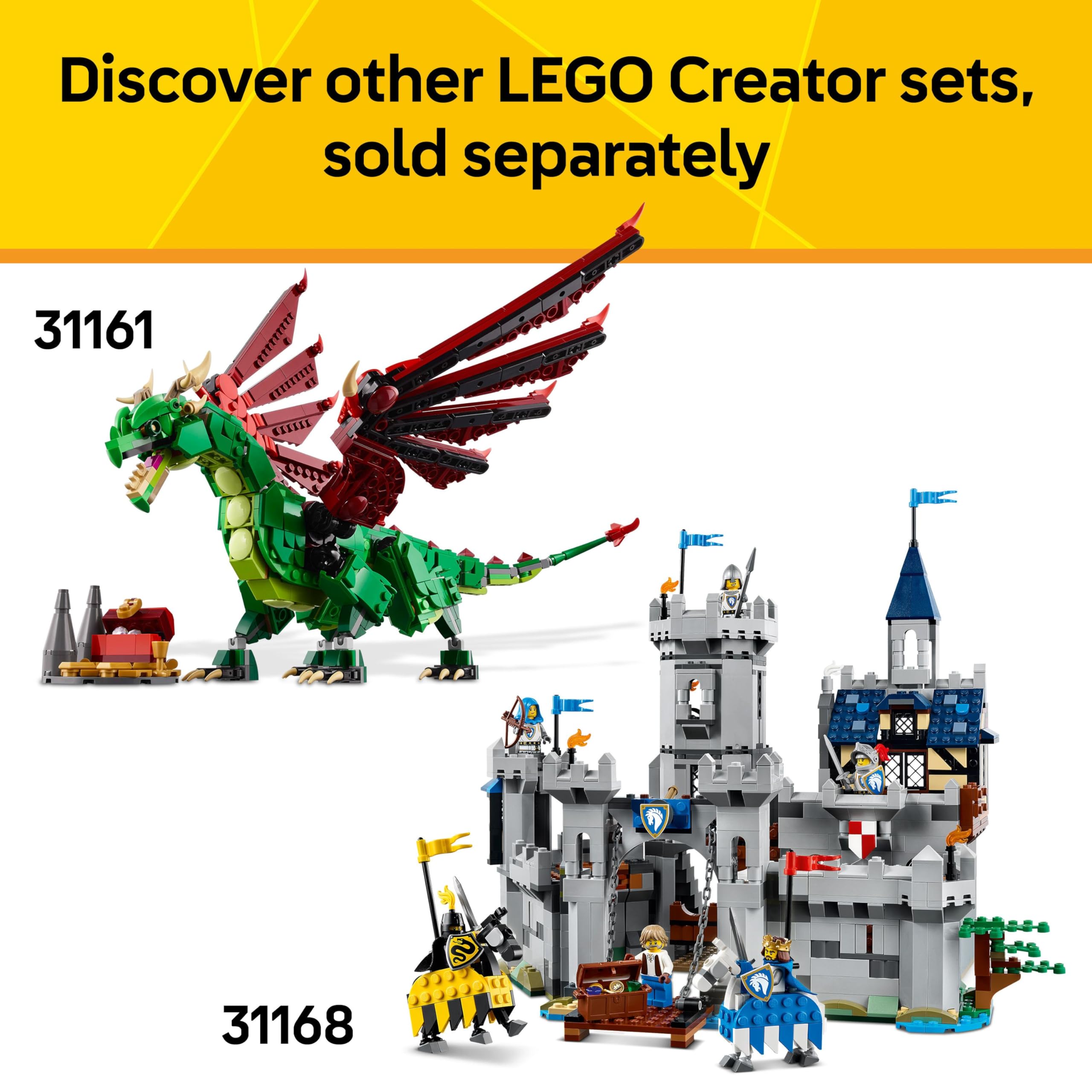 LEGO Creator 3in1 Beautiful Horse Toy - 3 Animal Building Sets for Ages 9+ 5