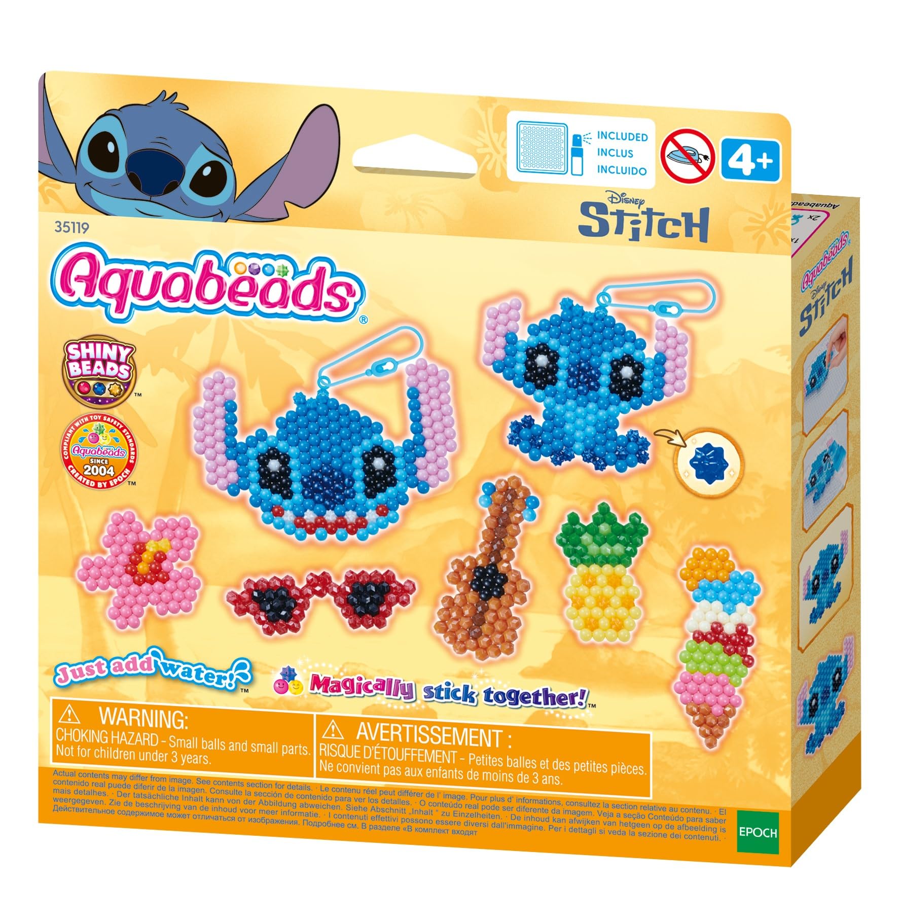 Aquabeads 35119 Stitch Keychain Craft Kit - Arts & Crafts Bead Set for Kids 4+ 1