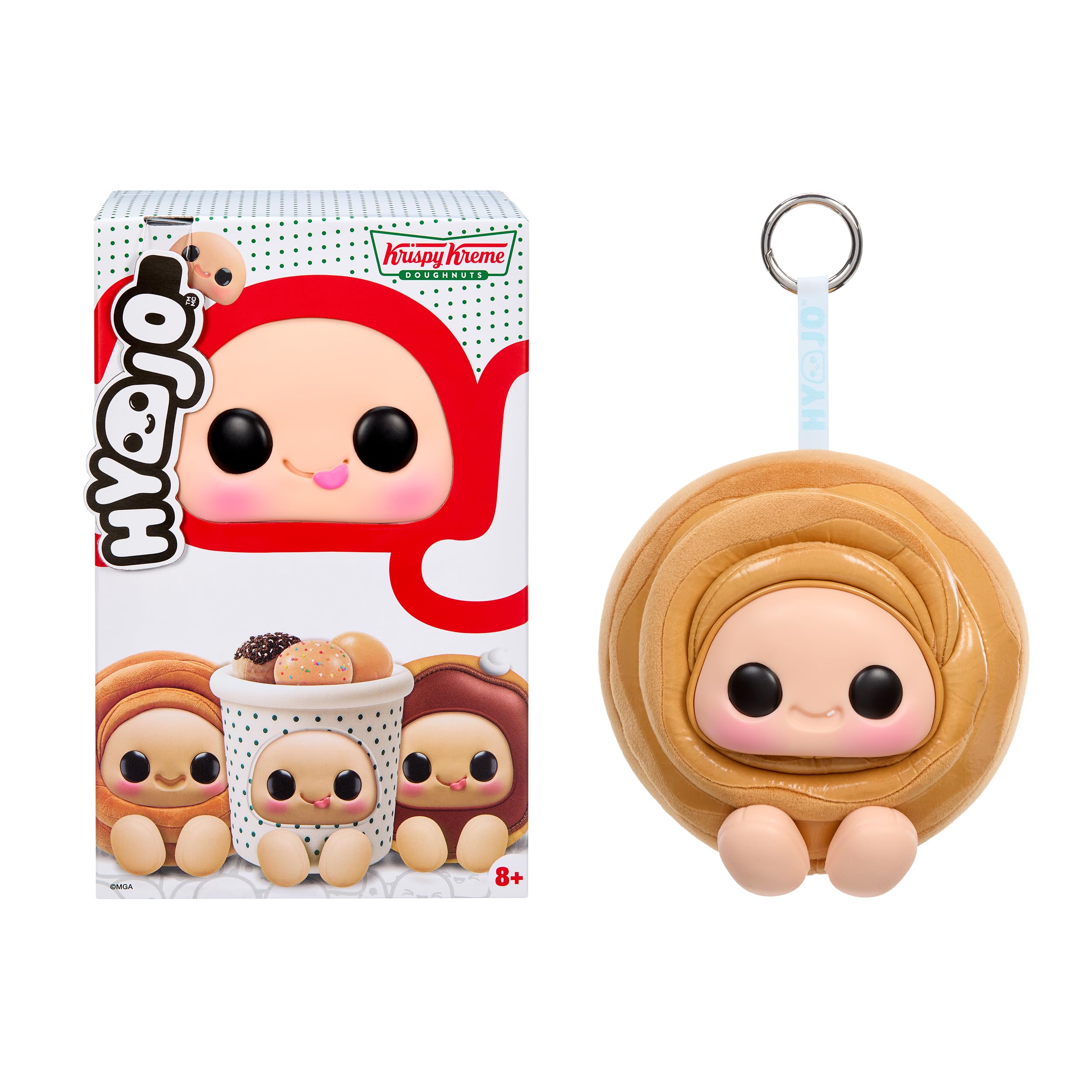 Hyojo Krispy Kreme Series Squishy Collectable - Chocolate Iced, Cinnamon Roll, or Doughnut Dots