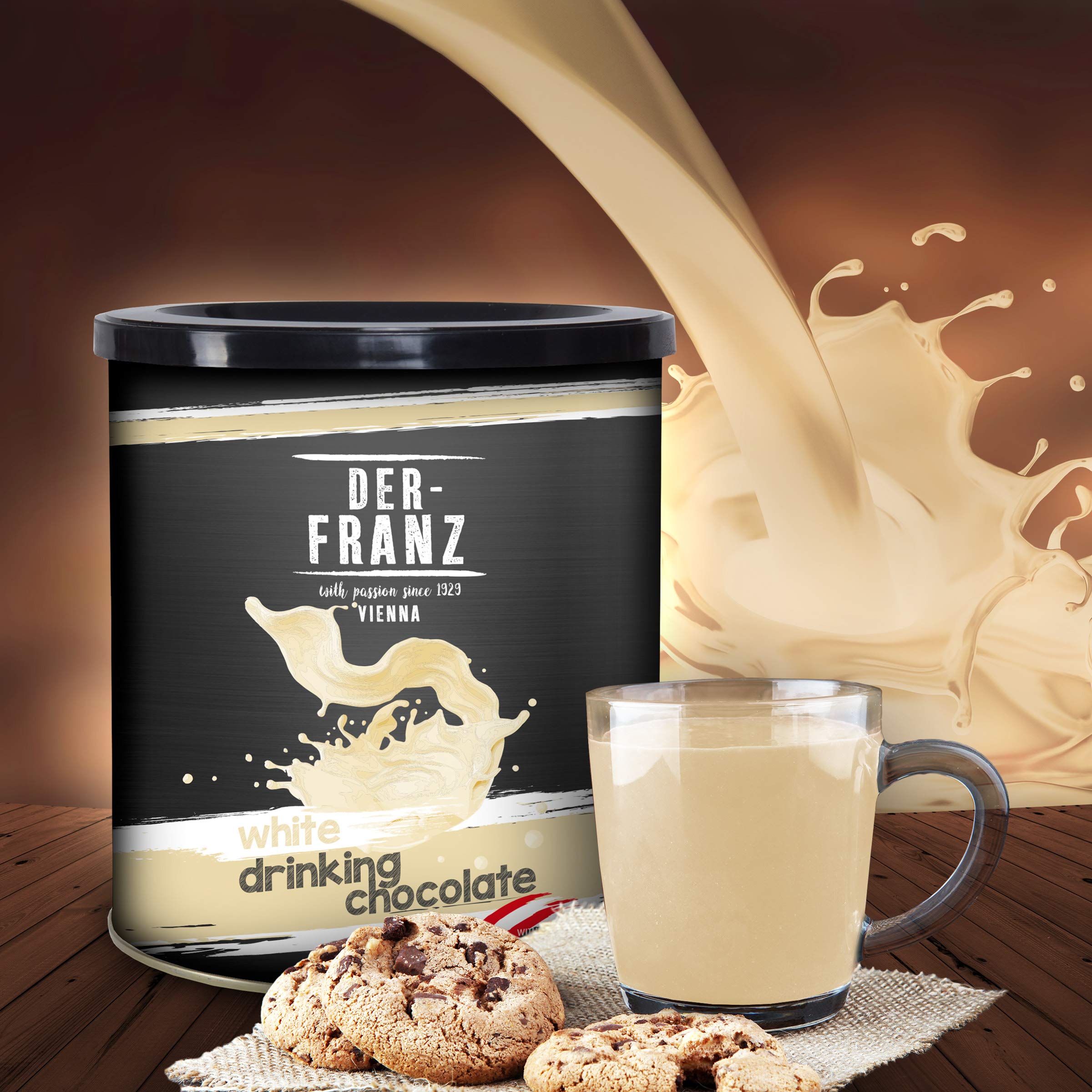 Der-Franz White Drinking Chocolate with Vanilla, 2 x 500 g 3