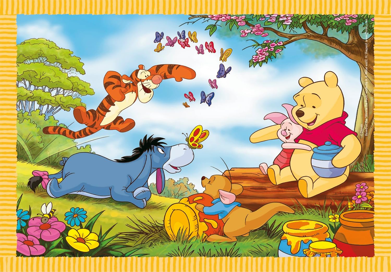 Clementoni Disney Winnie The Pooh 4-in-1 Jigsaw Puzzle Set - 12 to 24 Pieces for Toddlers 3