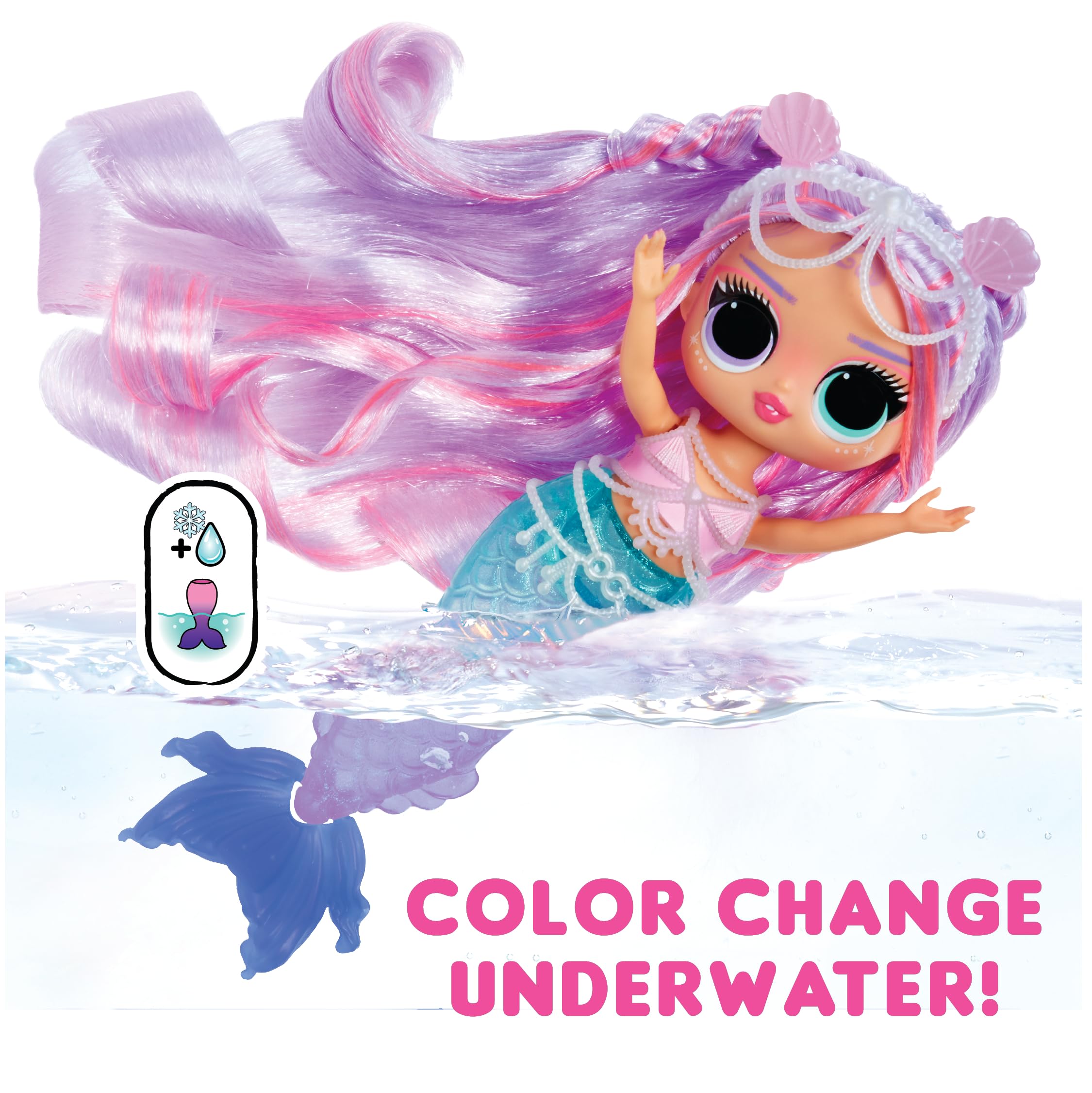 L.O.L. Surprise! Tweens Mermaid Lana Marine Fashion Doll | Colour Changing Tail | 10 Inches