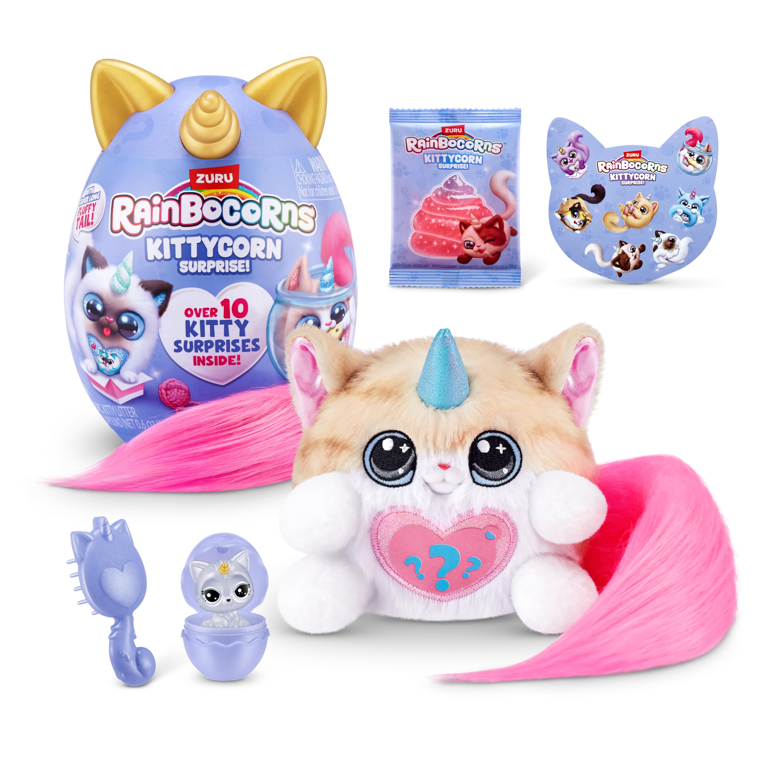 Rainbocorns Kittycorn Surprise Series 3 - Norwegian Forest Cat (Astrid) Plush Toy