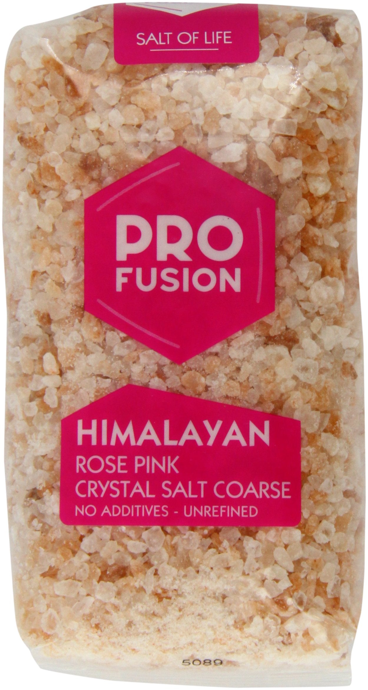 Profusion Organic Himalayan Rose Pink Crystal Salt Coarse - 500g | Unrefined Mineral Rich 1