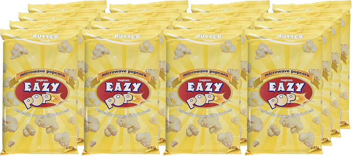Eazypop Microwave Popcorn Butter Flavour 85g (Pack of 16)