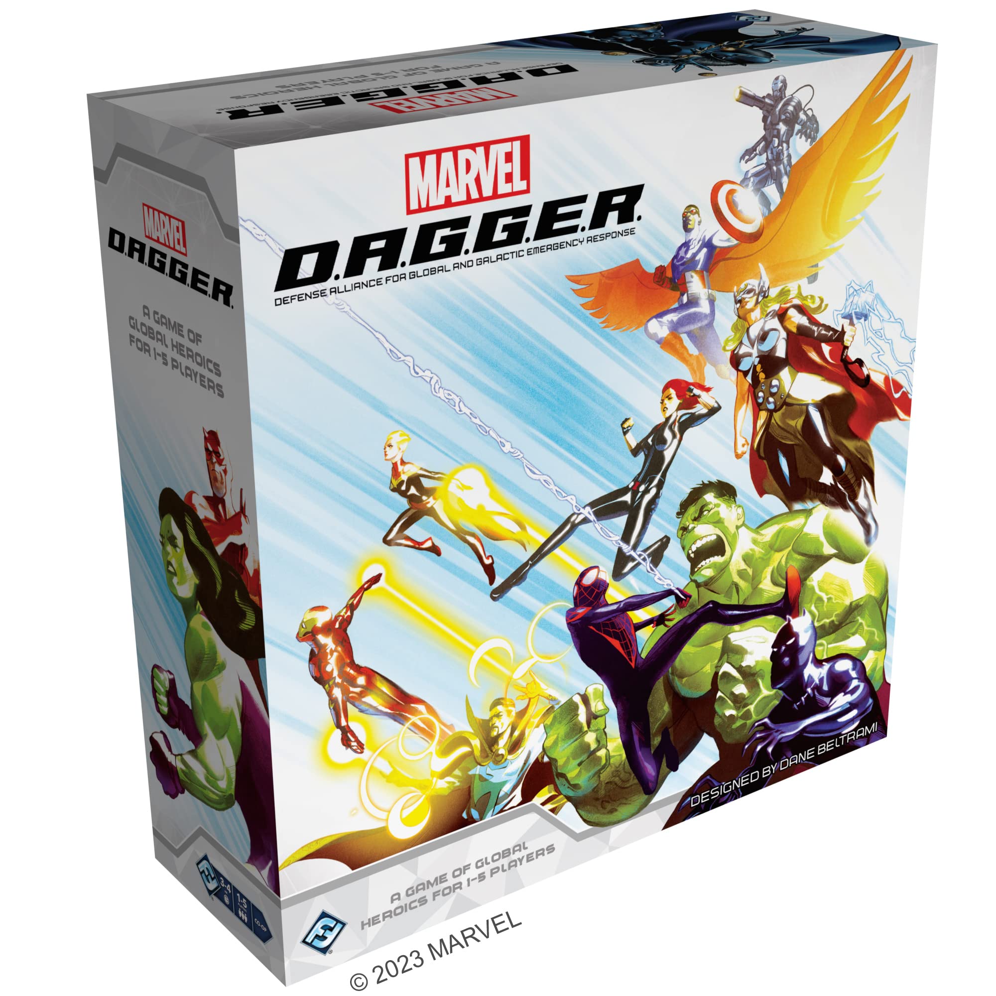 Asmodee MARVEL D.A.G.G.E.R. Cooperative Board Game | Ages 12+ | 1-5 Players | 3.5 Hours
