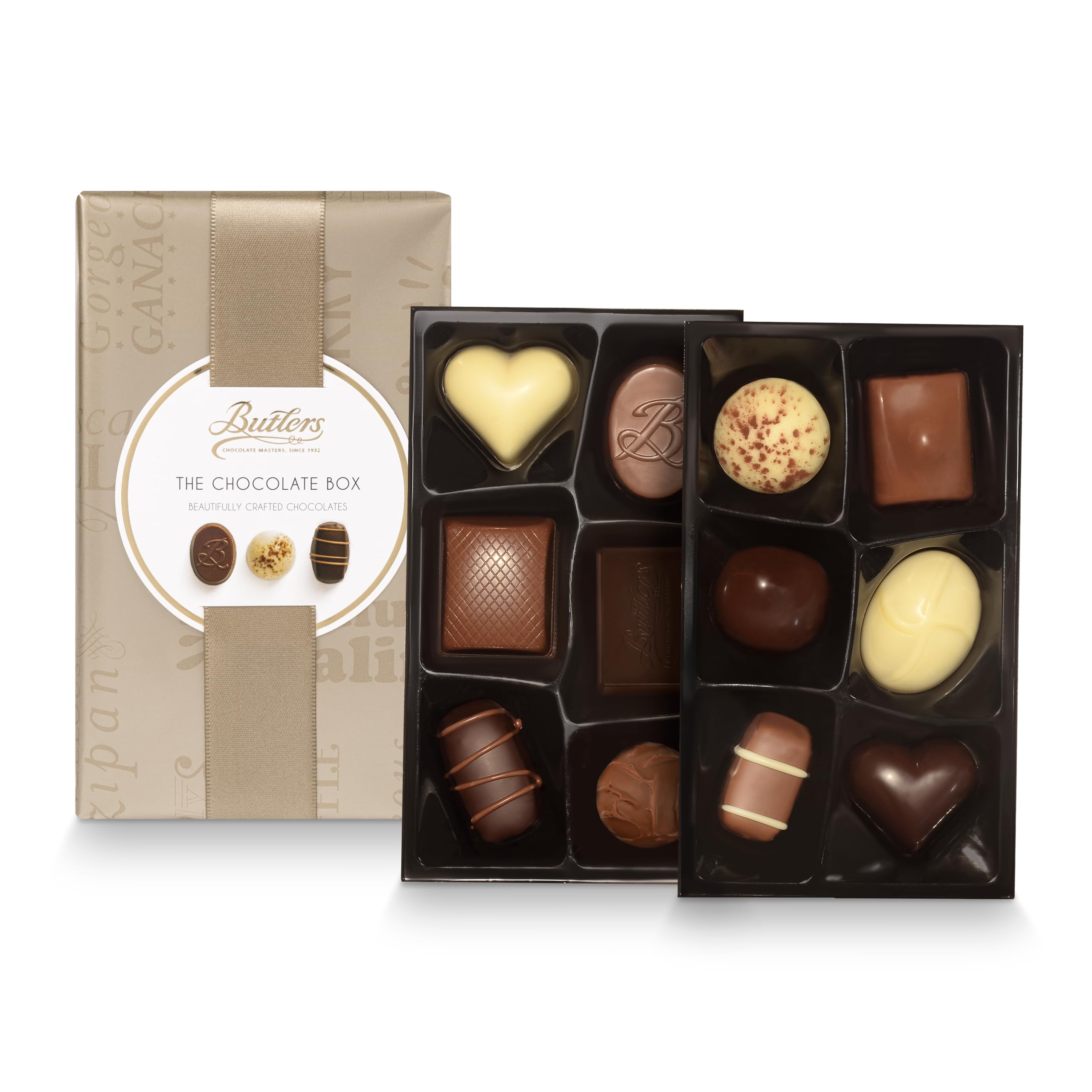 BUTLERS The Chocolate Box - 12 Assorted Truffles, Pralines & Caramels | 160g Gift Box 2