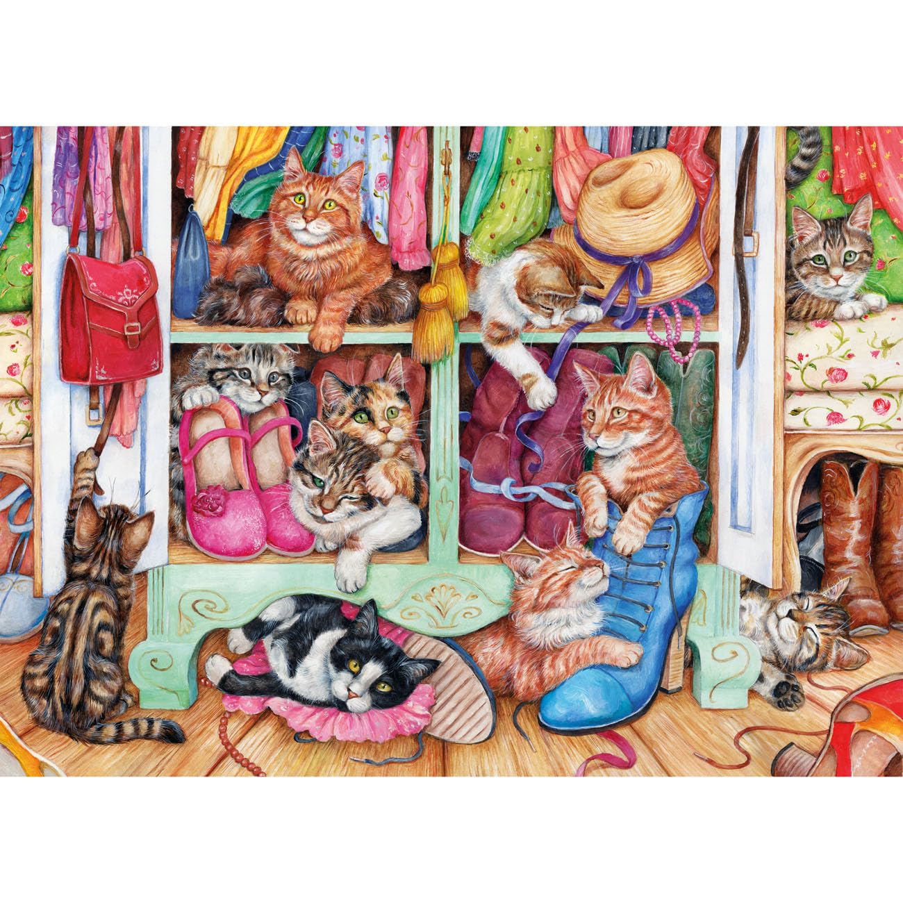 Gibsons Puss in Boots 500XL Jigsaw Puzzle - Extra Large Pieces | Debbie Cook Design 2