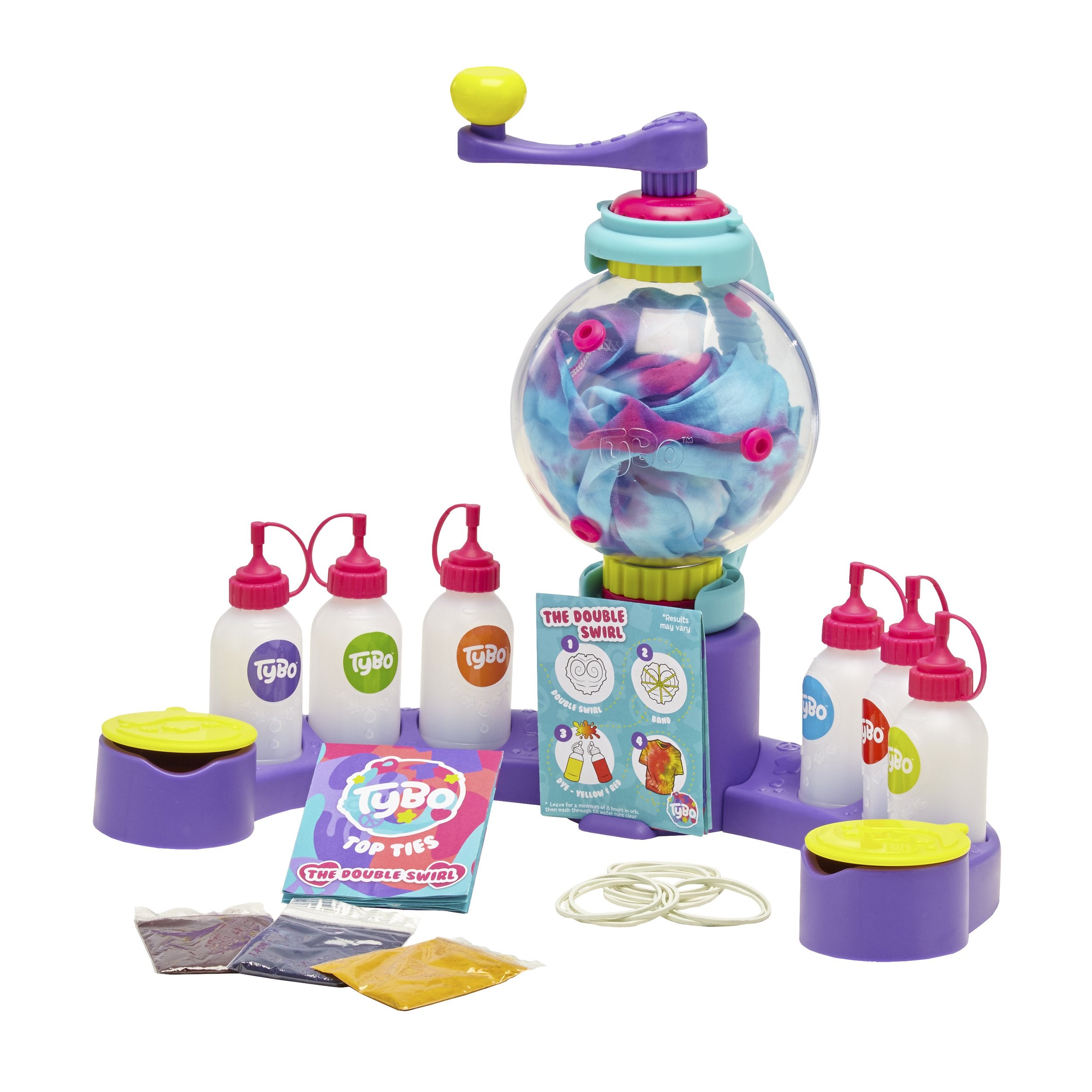 Tybo Design Studio - Mess Free Tie Dye Kit for Kids Ages 6+ 1