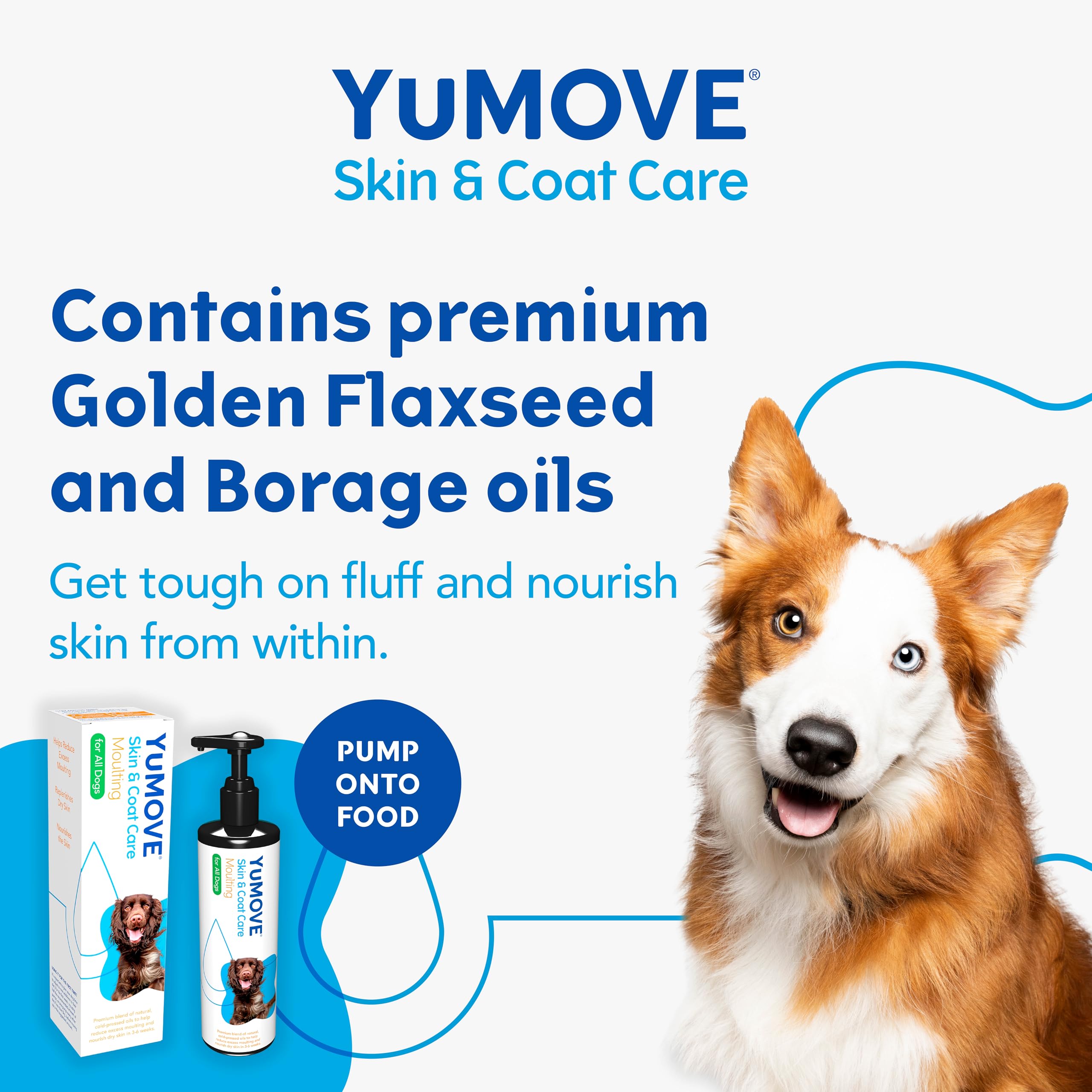 YuMOVE Skin & Coat Care Moulting Supplement for Dogs Oil | Reduces Excess Moulting | 500 ml