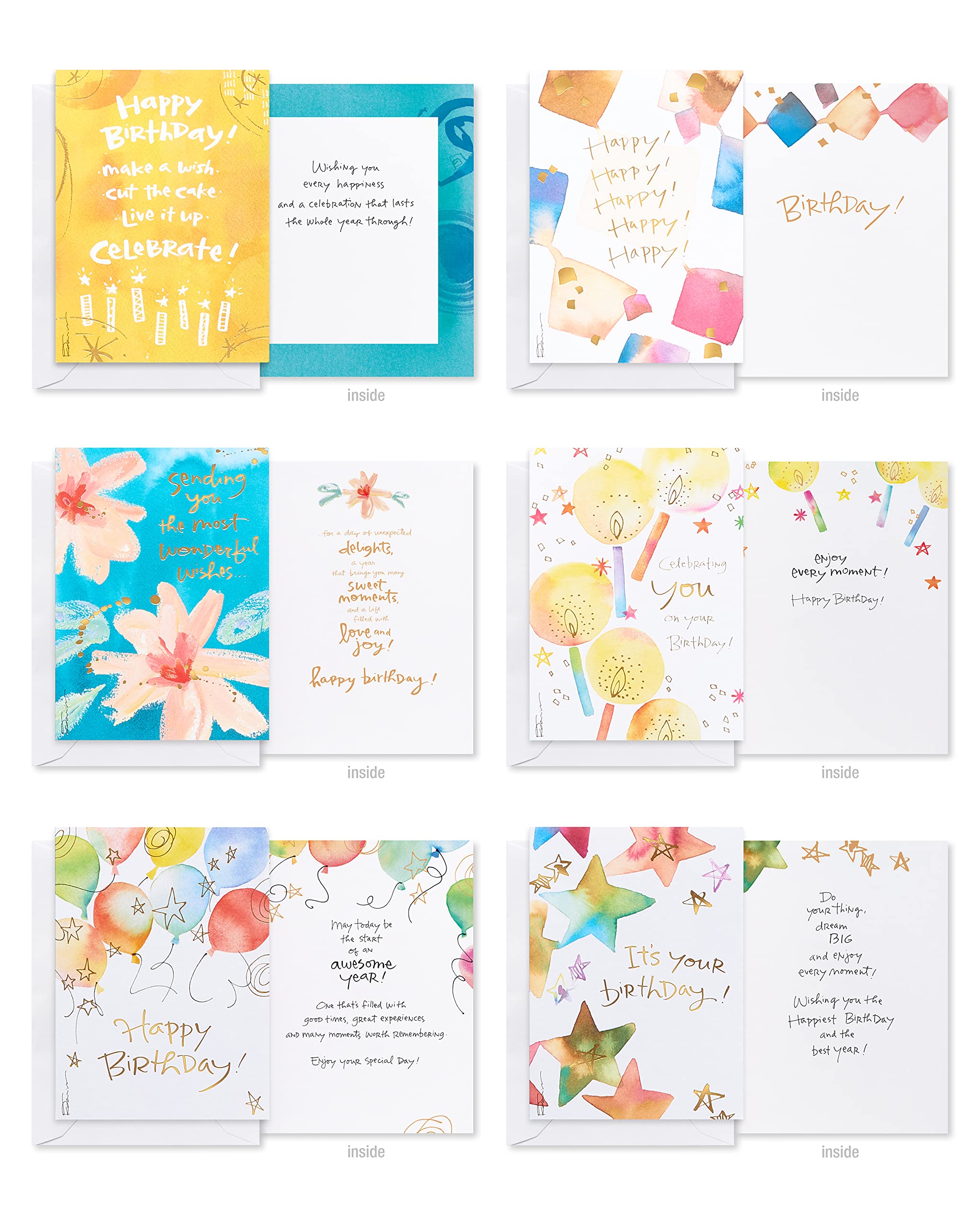 American Greetings All Occasion Blank Card Multipack - 40 Count, FSC Certified Cardstock 4
