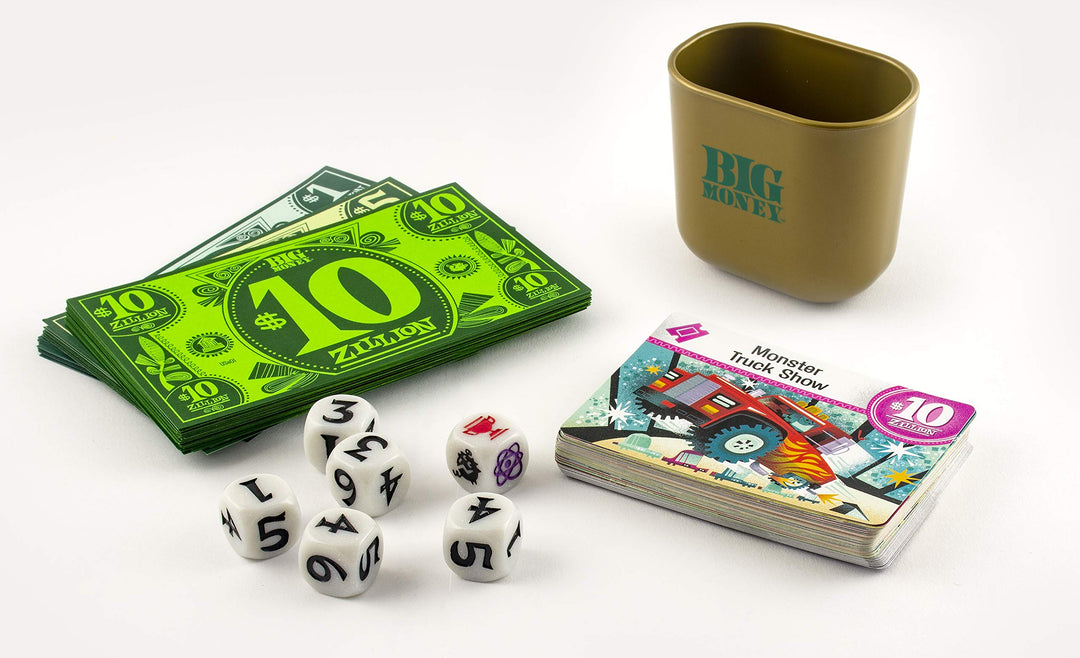 Juego de mesa familiar Ravensburger Big Money para niños de 8 años en adelante: rollos arriesgados y fortunas fabulosas.