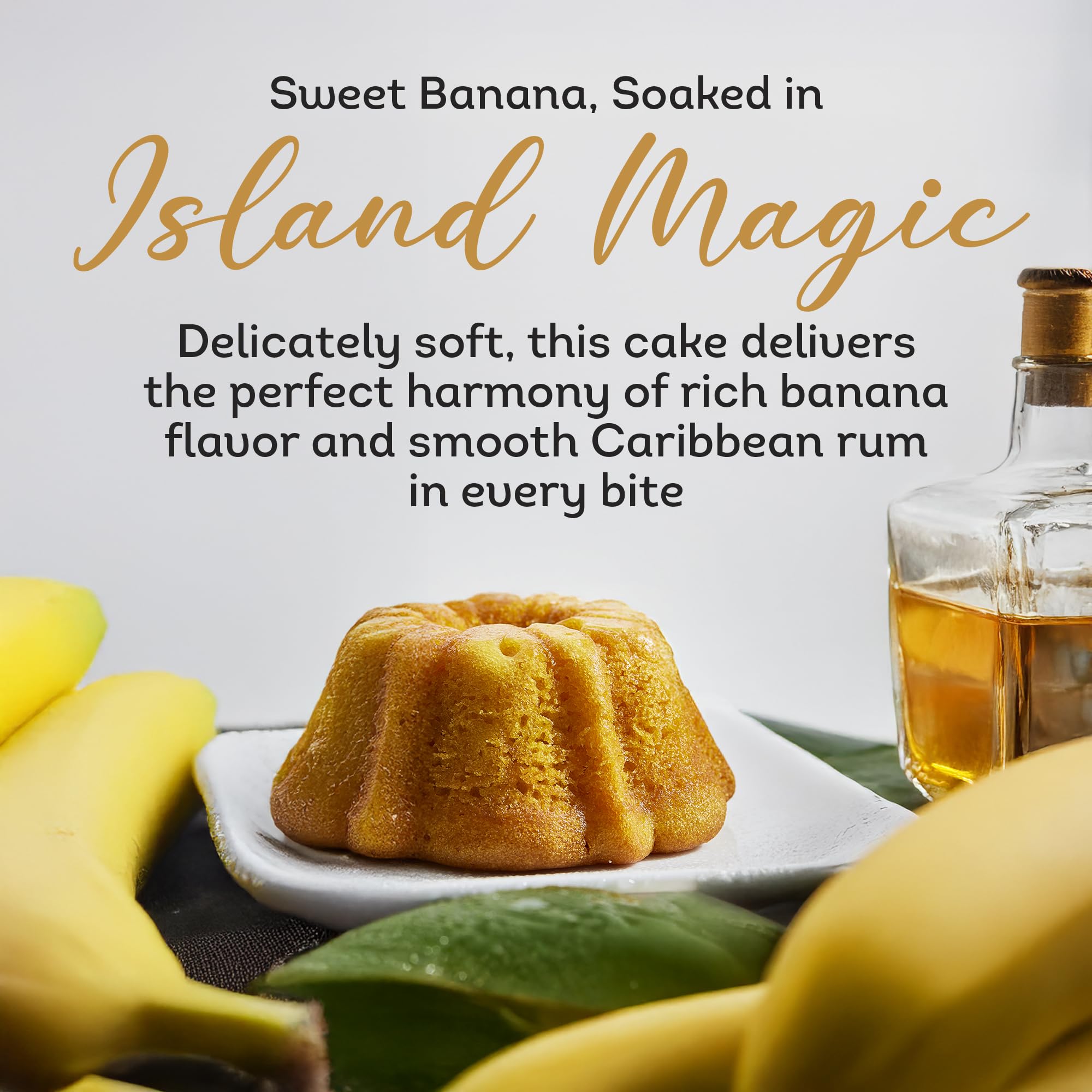 TORTUGA - Banana Flavour Rum Cake 454 g, Moist Caribbean Style Dessert 9