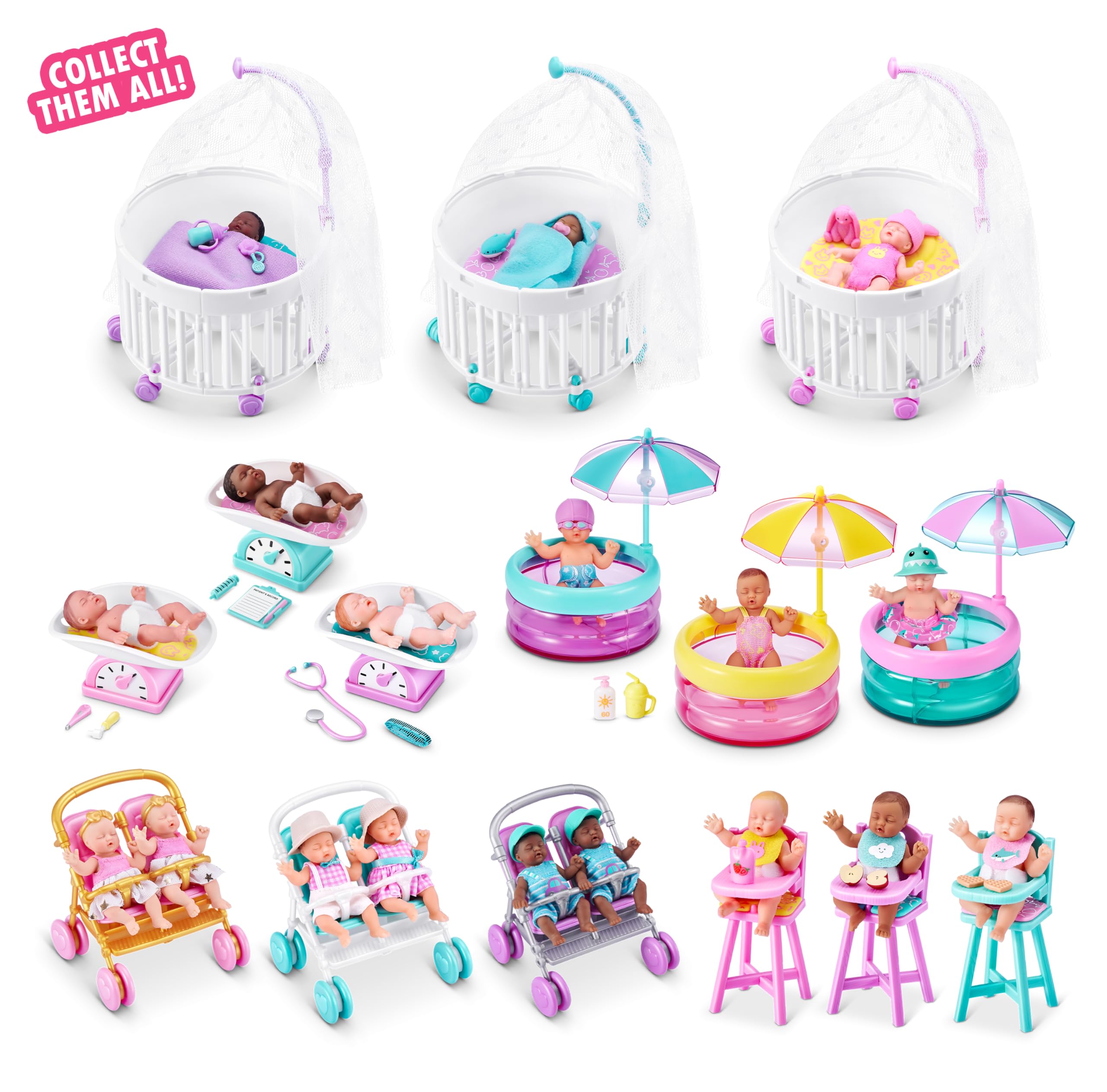 ZURU MY MINI My Mini Baby Series 2 Collectible Mystery Capsule Playset for Girls | 5 Surprises