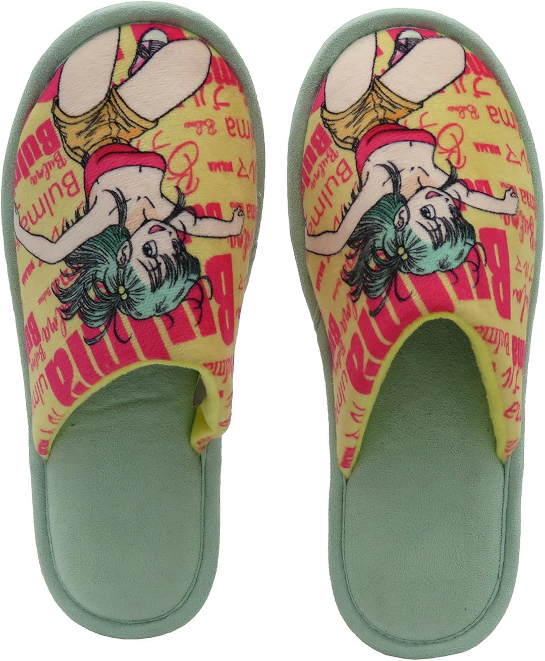 CYPBRANDS 40/41 Bulma Dragon Ball Open Shoes - Soft, Comfortable, Size 40/41, Yellow