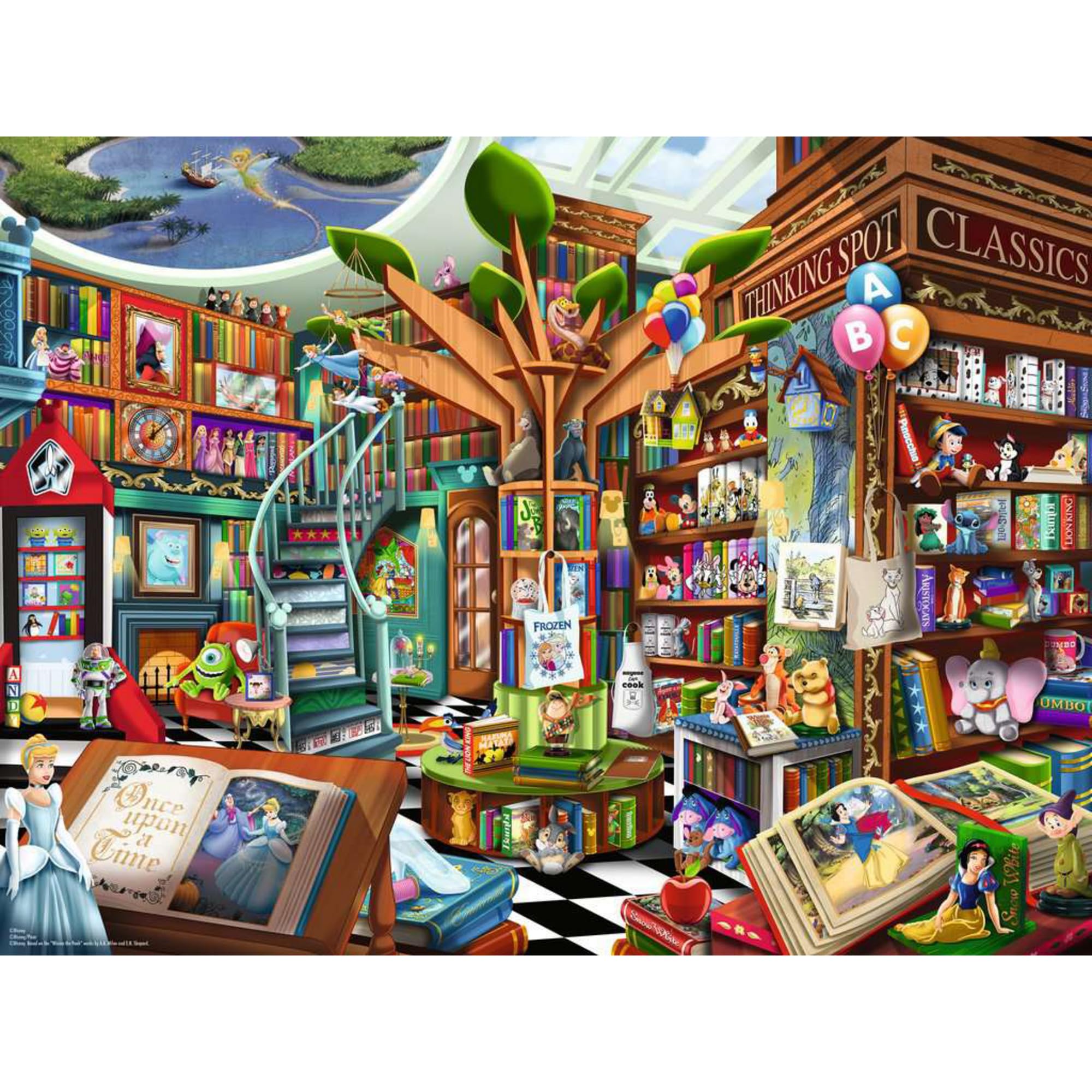 Ravensburger Magical Disney Bookshop 1500 Piece Jigsaw Puzzle for Adults &