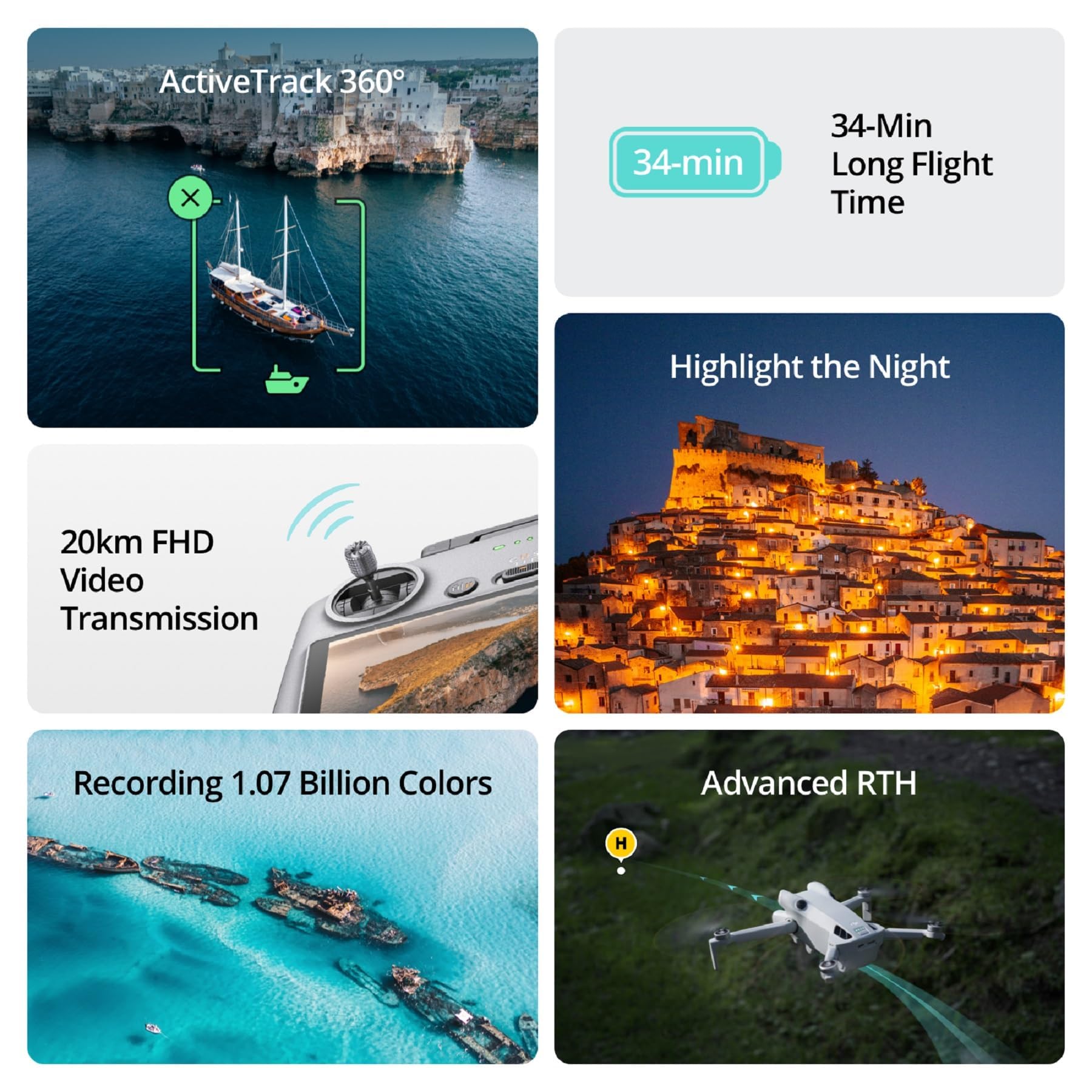 DJI Mini 4 Pro with DJI RC-N2 - 4K HDR Folding Drone with 34-Min Flight Time & Omnidirectional Obstacle Sensing 7