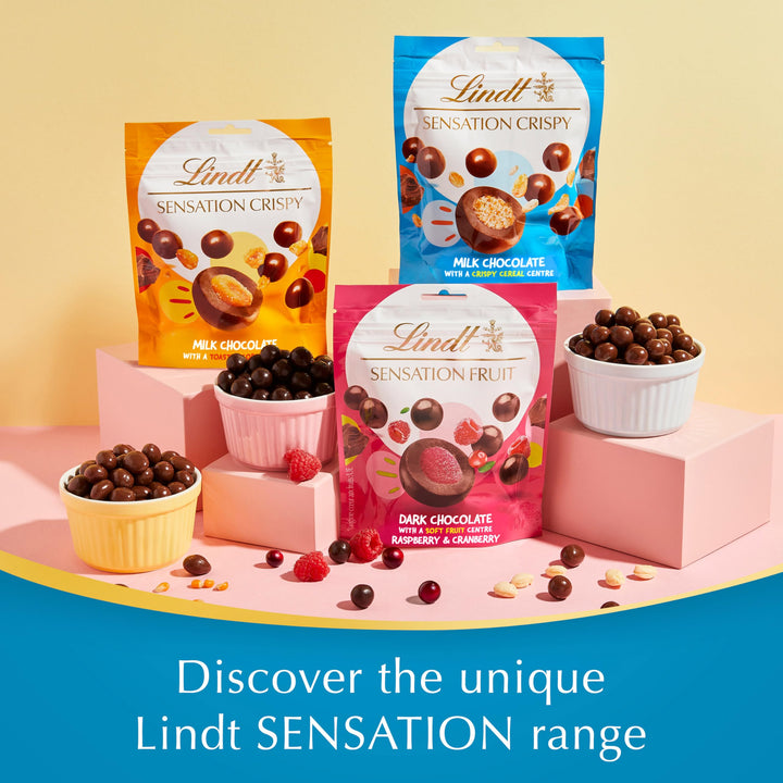 Lindt Crispy Sensation Milk Chocolate Pouch 140g