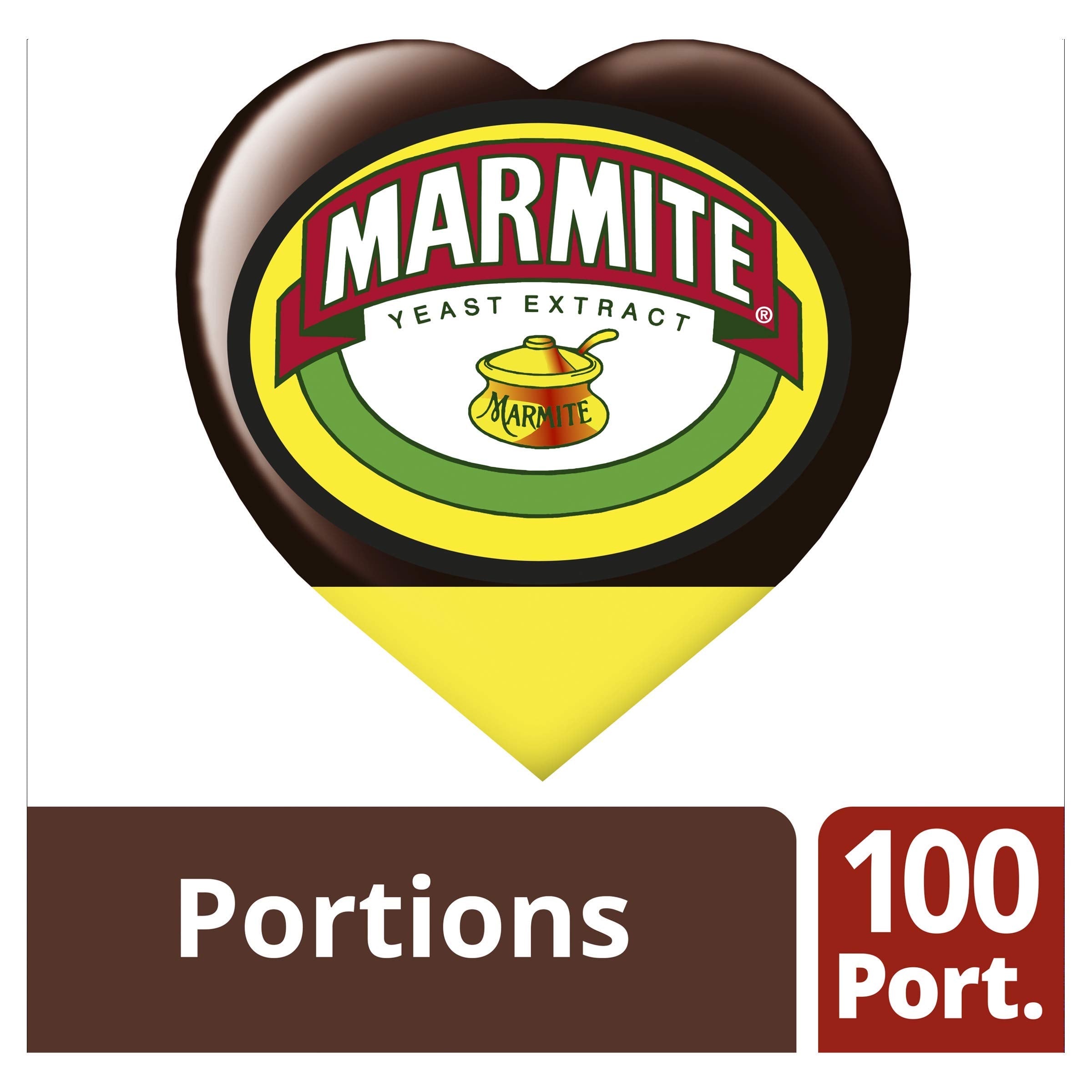 Marmite Yeast Extract Vegan Spread - 100 Love Portions (8g each) | 800g Total Pack